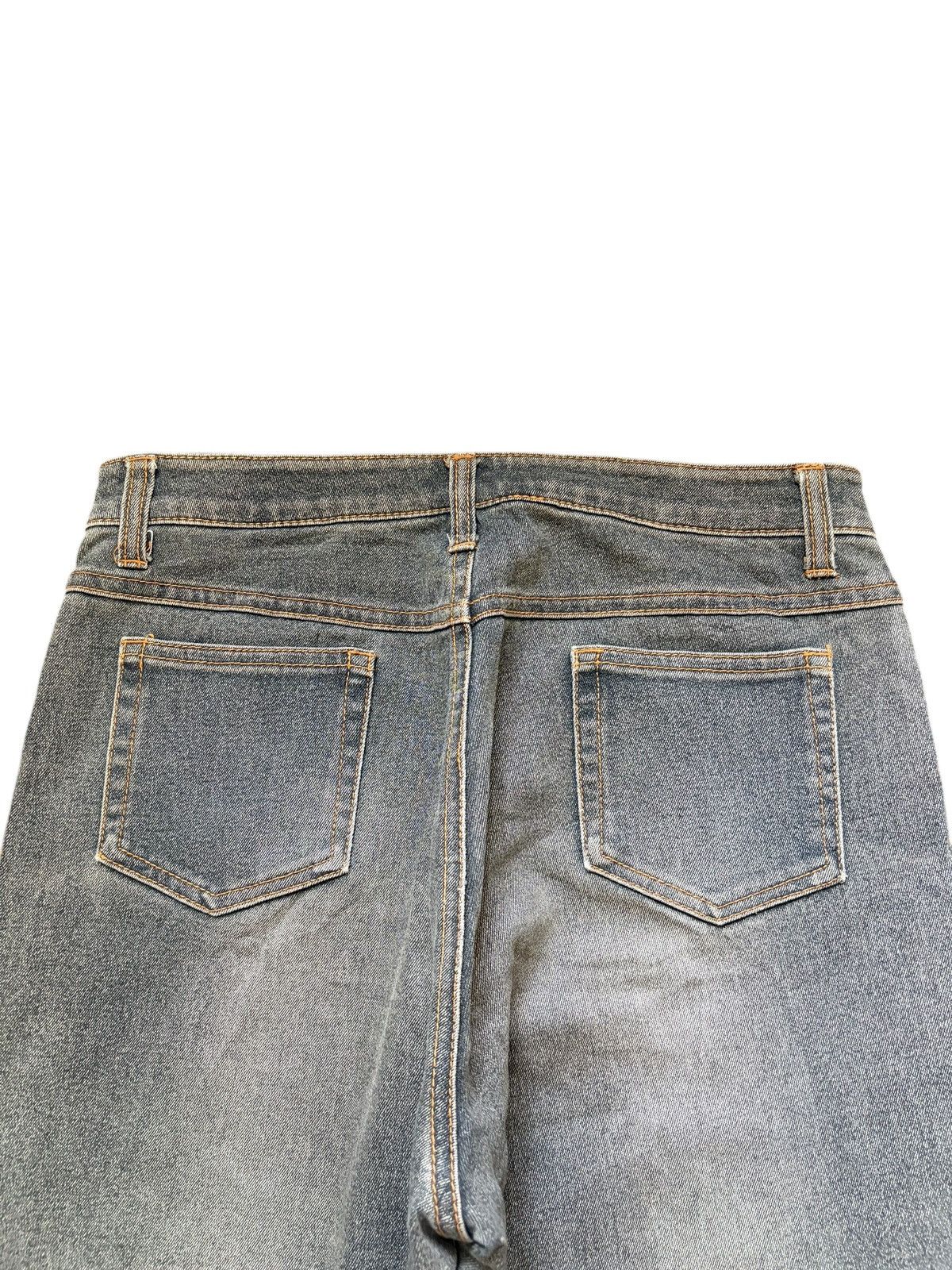 Hysteric Glamour Vintage Japanese Brand Faded Wash Laced Up Flare Jeans Size 28" / US 6 / IT 42 - 3 Thumbnail