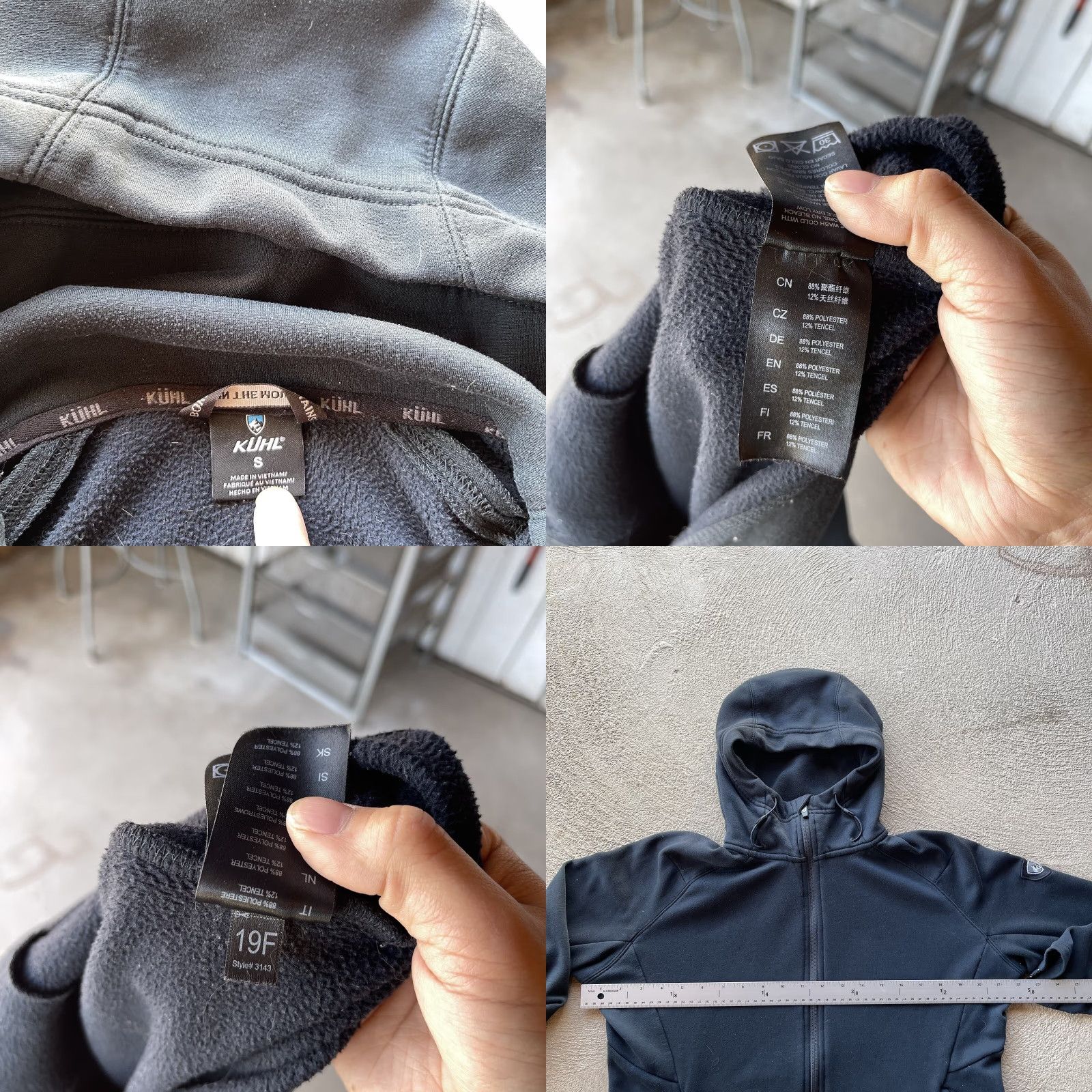 Vintage Kuhl Hoodie Men Small Black Freethinkr Hoody Zip Up Outdoor Stretch Hike Sweater Size US S / EU 44-46 / 1 - 8 Thumbnail