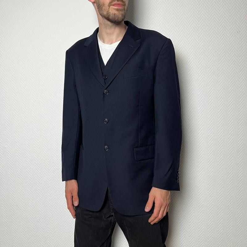 Gianfranco Ferre Gianfranco Ferre Classic Navy Blue Blazer Jacket Size 44 USA Size 44R - 8 Thumbnail