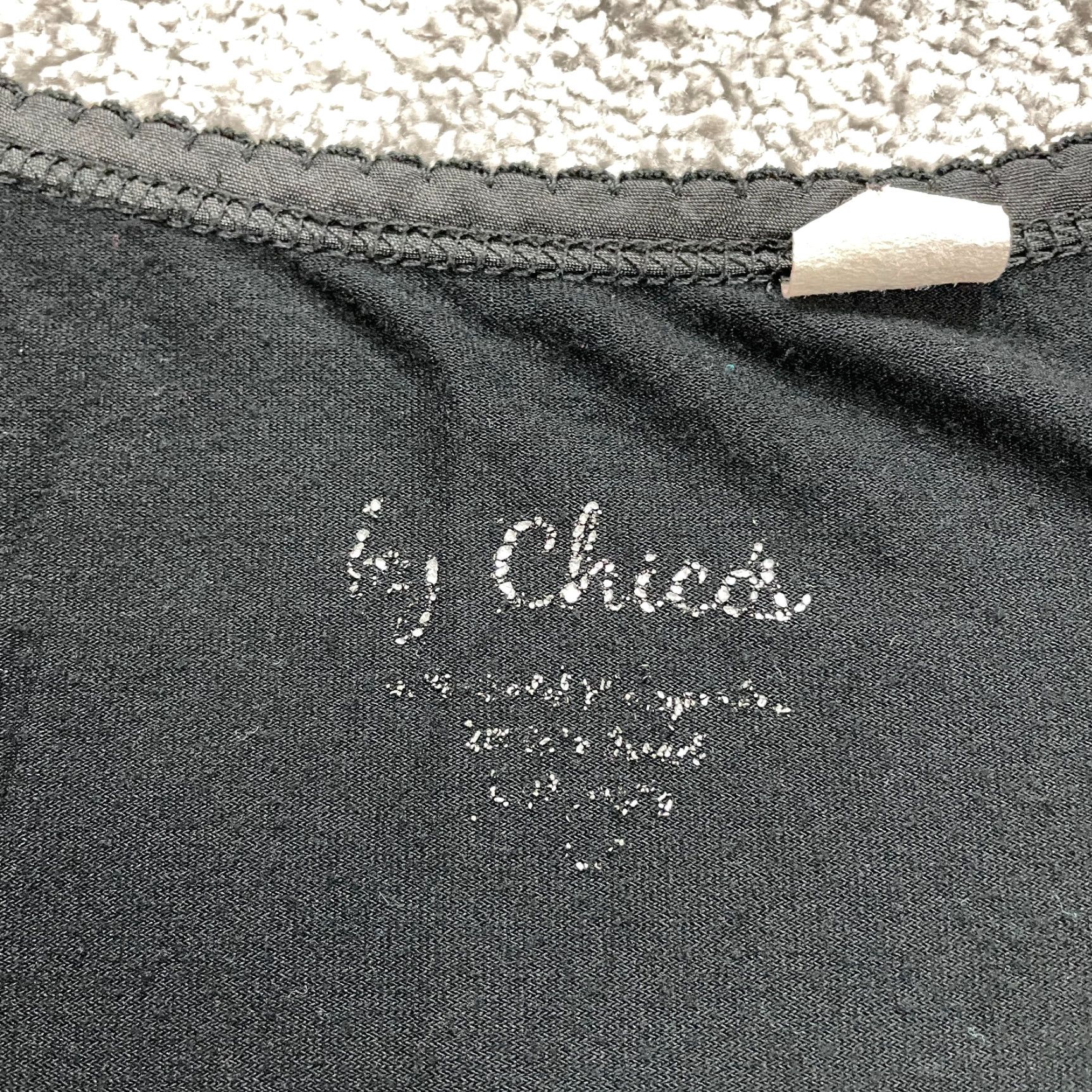 Vintage VINTAGE Chico's Women's Tank Top Shirt Adult Medium Black Cotton Modal Spandex Sleeveless Basic Size M / US 6-8 / IT 42-44 - 4 Thumbnail