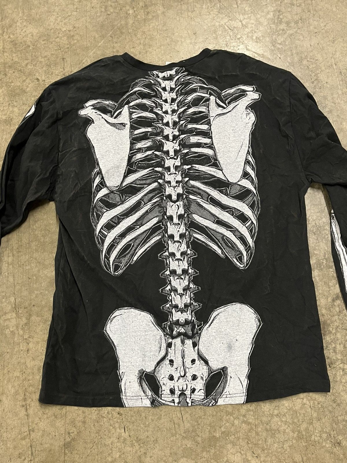 Vintage Y2k grunge opium skeleton longsleeve rare hype skater emo Size US XL / EU 56 / 4 - 7 Thumbnail
