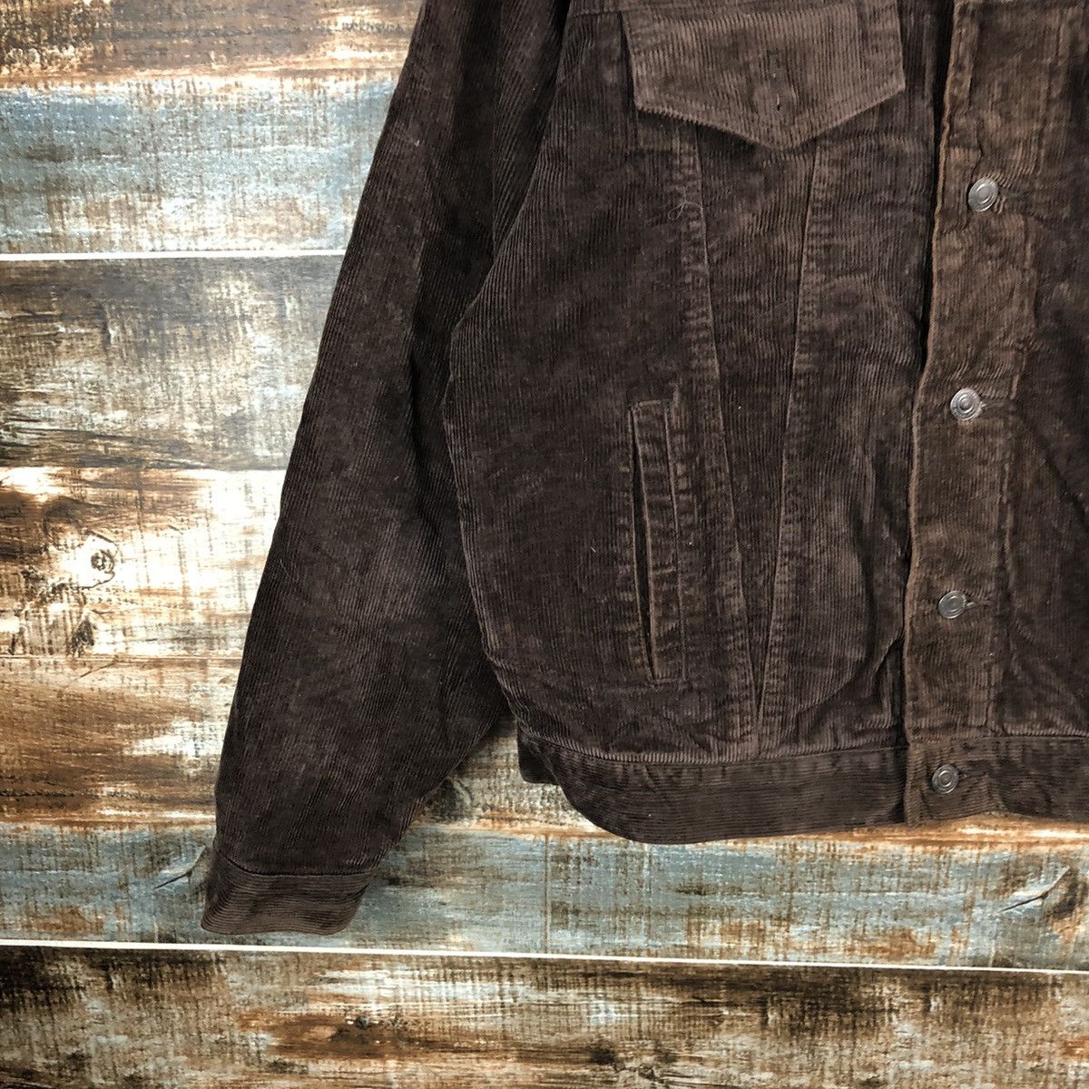 Uniqlo Uniqlo Dark Brown corduroy vintage jacket #A1527 Size US M / EU 48-50 / 2 - 7 Thumbnail