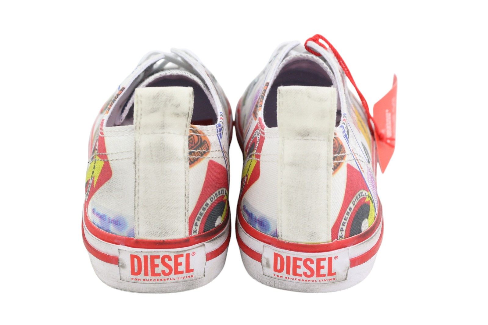Diesel S-ATHOS LOW EU41 Patterned Low Top Laced Almond Toe 40848 Size US 8.5 / EU 41-42 - 8 Thumbnail