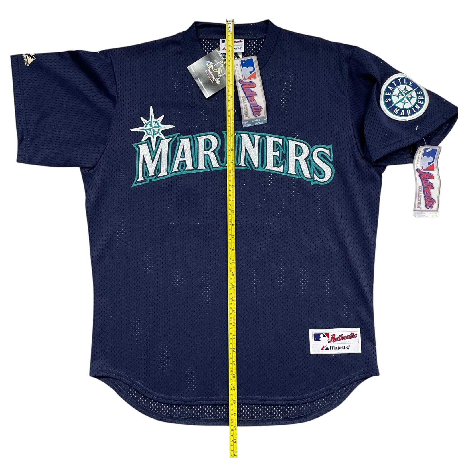 MLB DEADSTOCK VTG 00s SEATTLE MARINERS ICHIRO #51 BATTING ERSEY Size US L / EU 52-54 / 3 - 9 Thumbnail