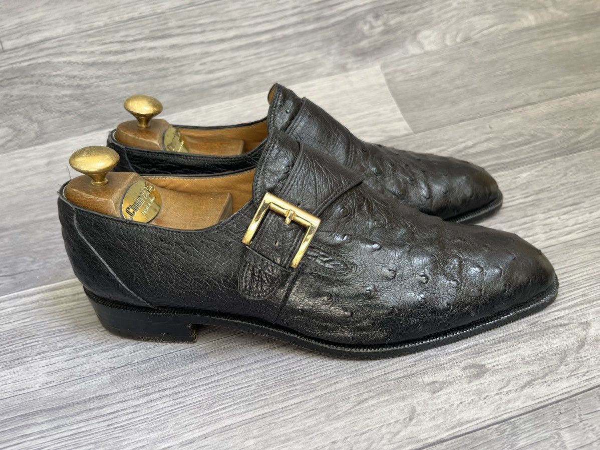 Mauri Mauri single monk strap exotic leather shoes sz 41 Size US 8 / EU 41 - 8 Thumbnail