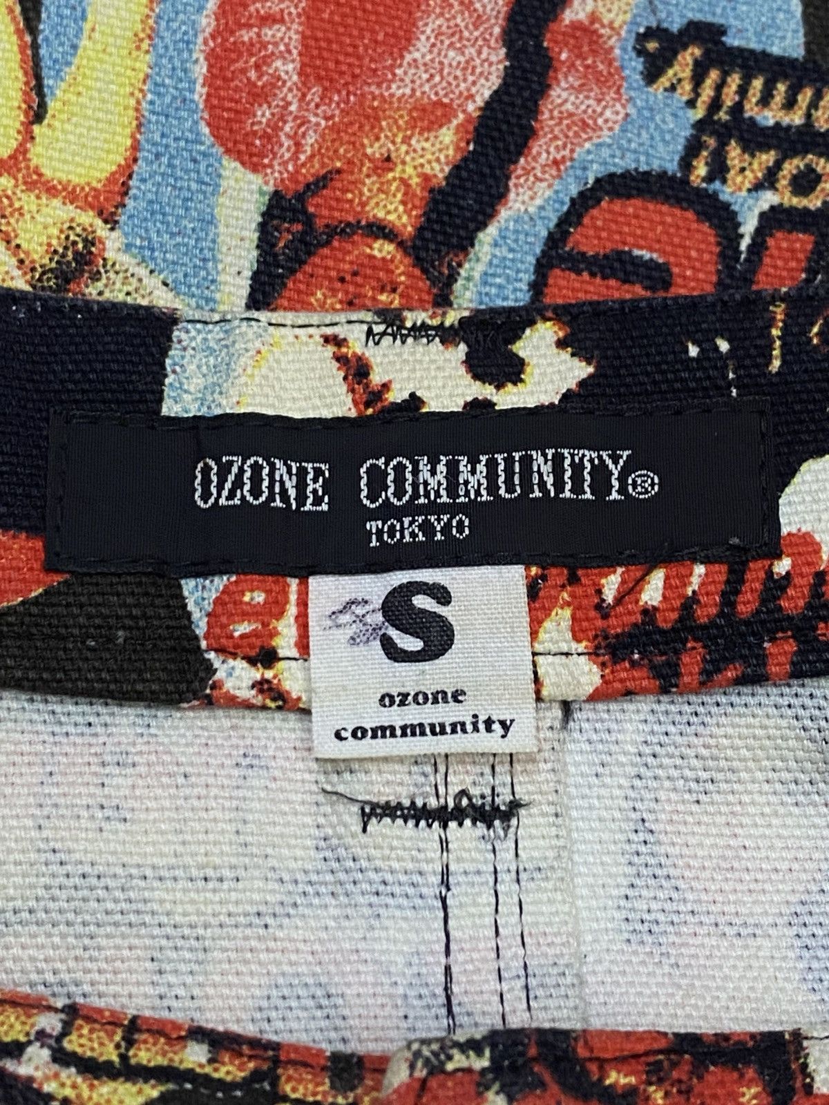 Vintage 💃90s Ozone Communituly Tokyo Cowgirls Printed Bootcut Jeans Size US 28 / EU 44 - 10 Thumbnail