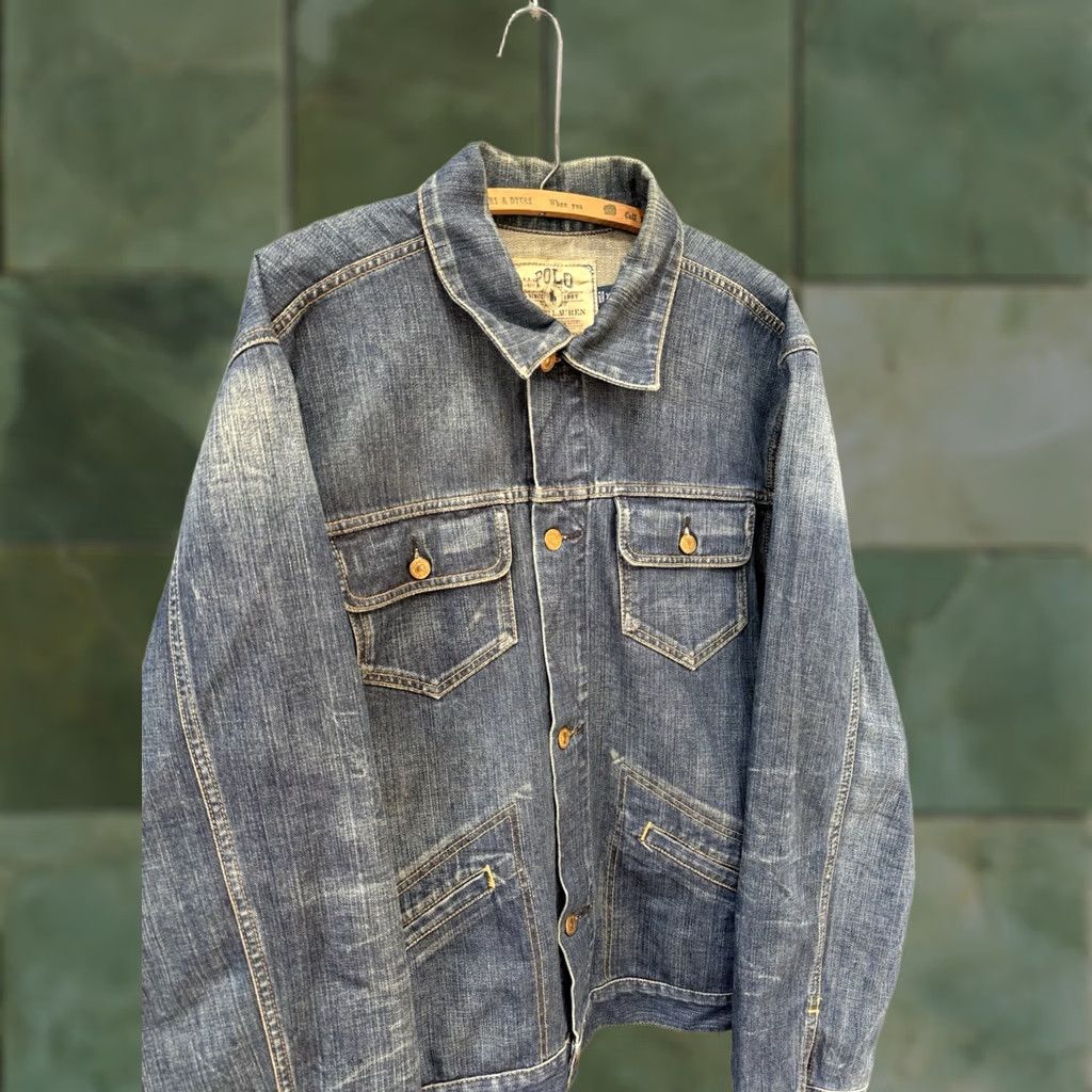 Polo Ralph Lauren Polo Ralph Lauren Jacket Denim Chore 2007 Sullivan XL Men’s Blue Size US XL / EU 56 / 4 - 1 Thumbnail