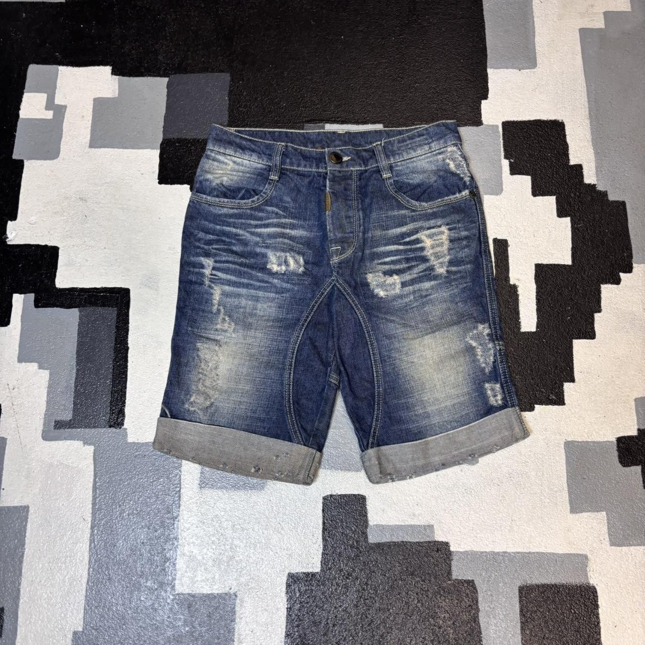 Japanese Brand × Vintage Vintage Adrian Hammond denim shorts Size US 31 - 1 Thumbnail