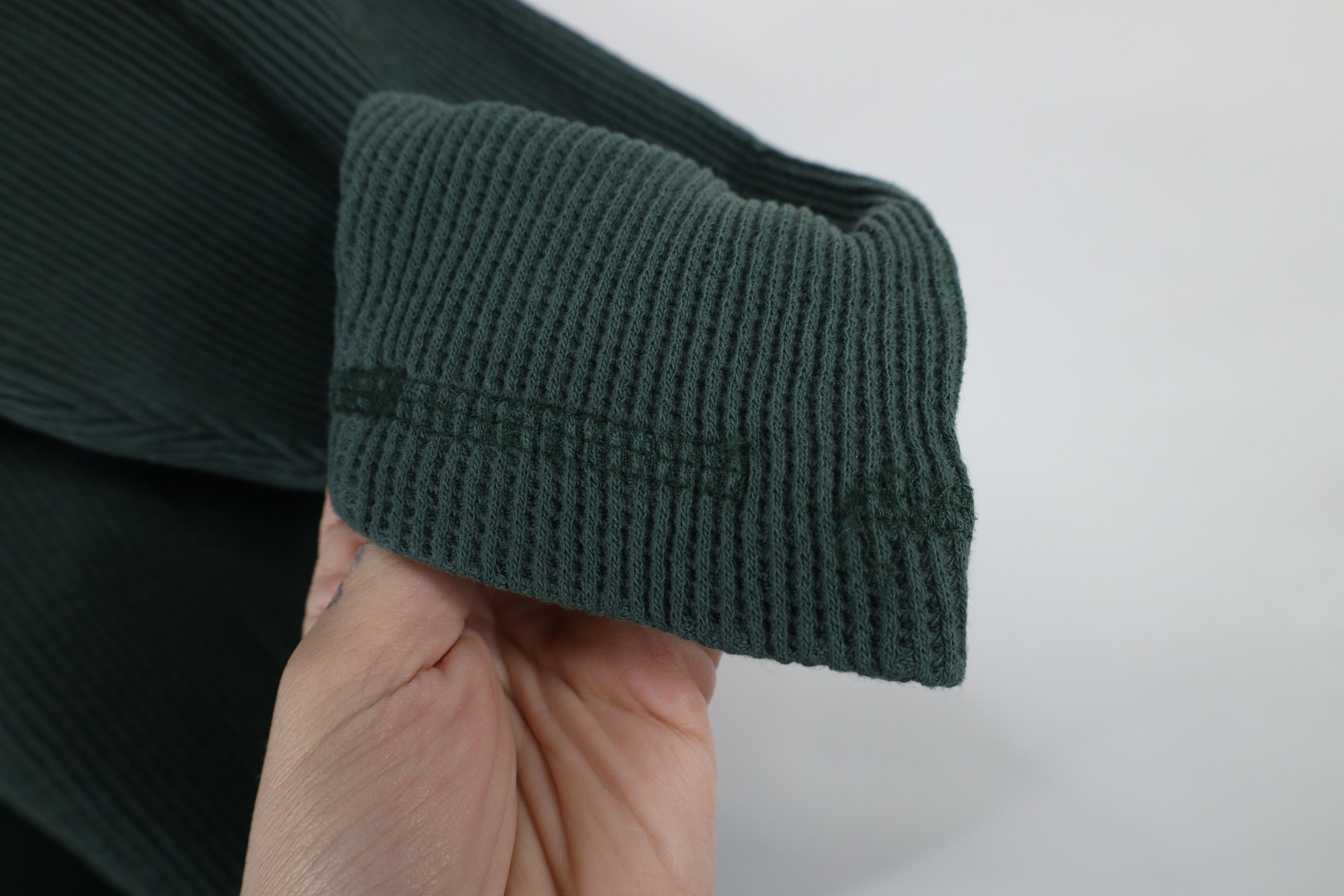 Vintage Vintage 90s Streetwear Thermal Waffle Knit Henley T-Shirt Size L / US 10 / IT 46 - 8 Thumbnail
