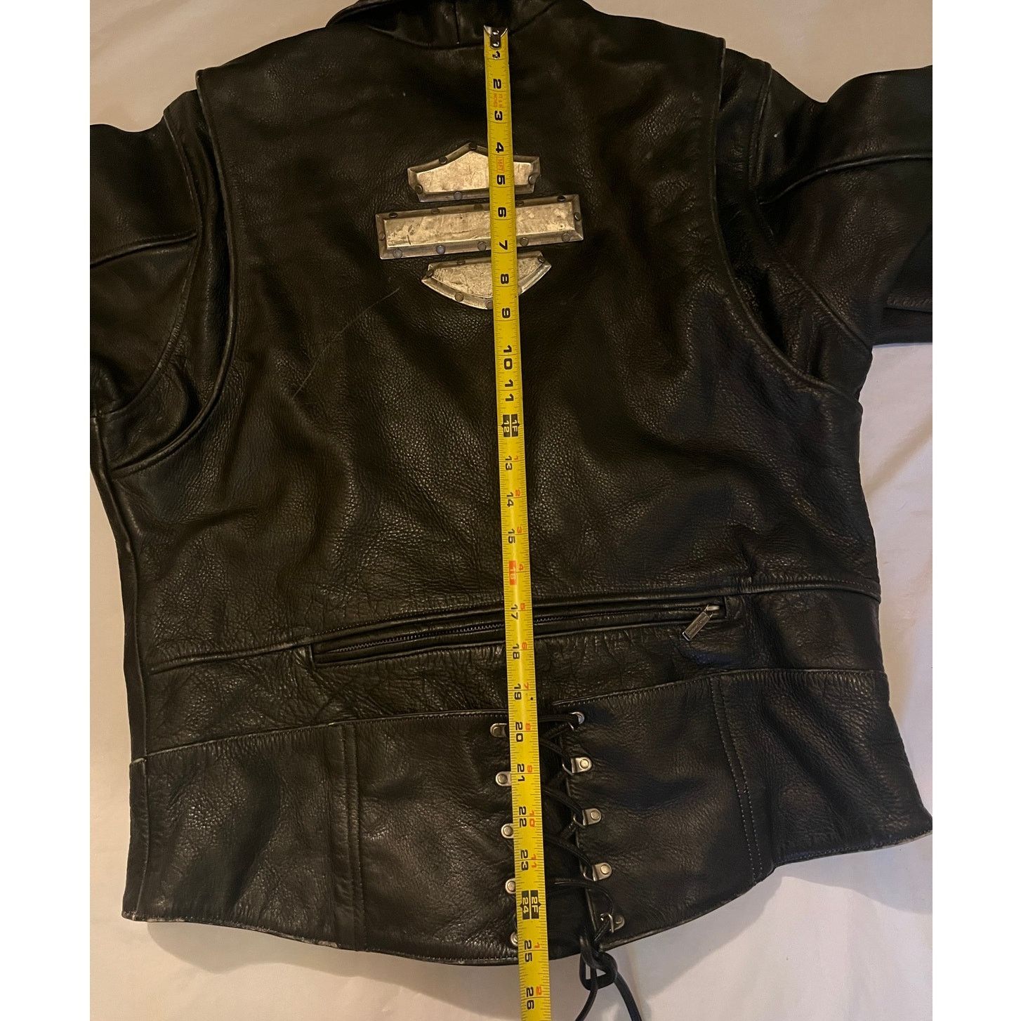 Harley Davidson Harley Davidson Leather Jacket Metal Bar & Shield - Size: L Size US L / EU 52-54 / 3 - 15 Thumbnail