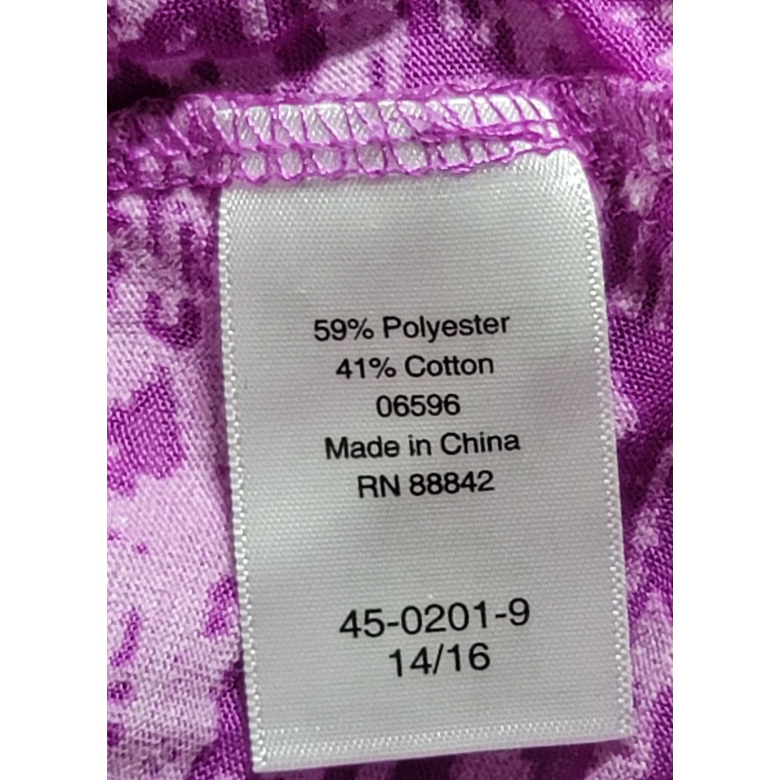 Other FullBeauty Purple Burnout Contrasting Trim Top 14 16 Size XL / US 12-14 / IT 48-50 - 7 Thumbnail