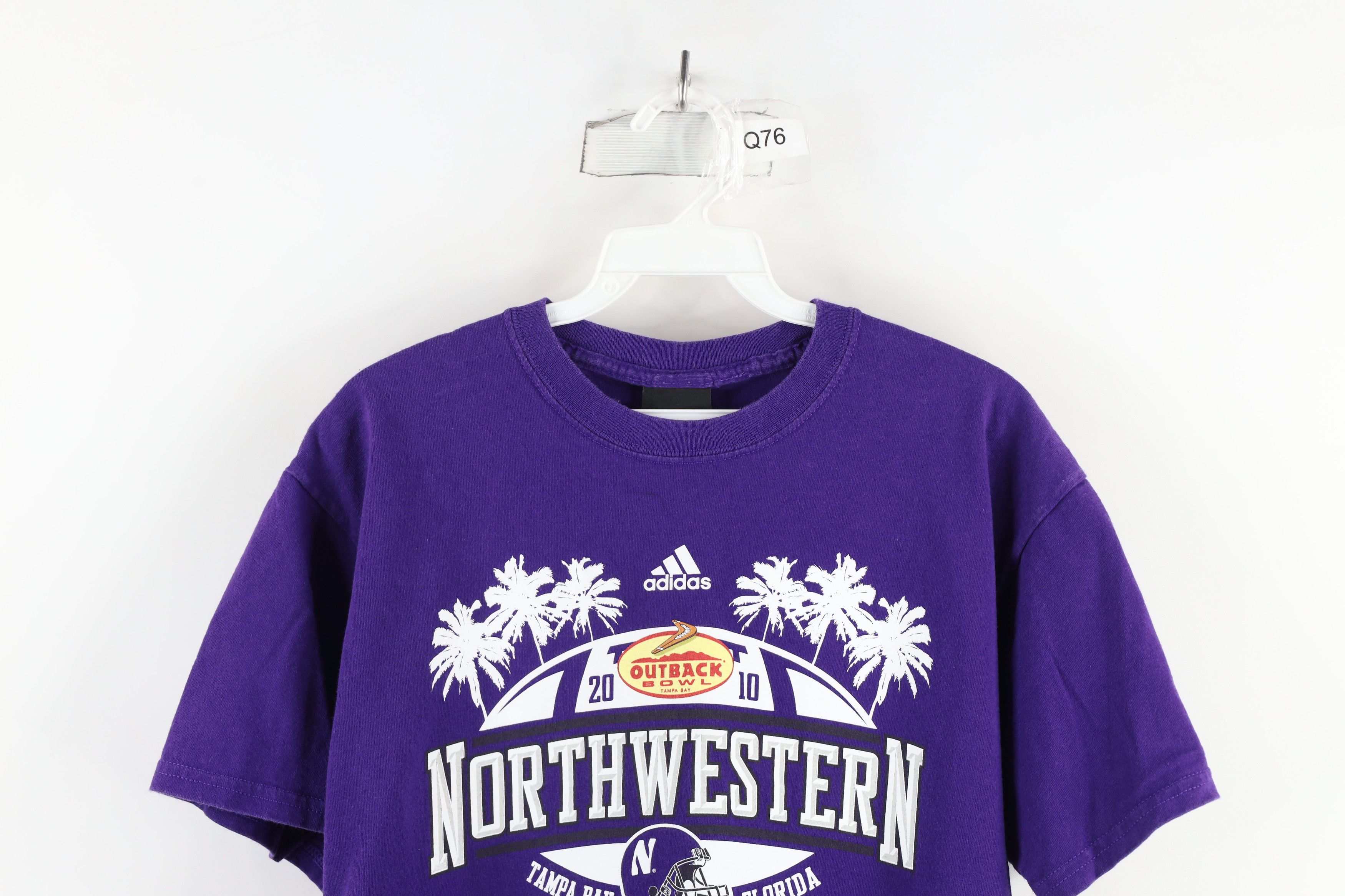Adidas × Vintage Adidas Outback Bowl Northwestern University Football T-Shirt Size US S / EU 44-46 / 1 - 2 Thumbnail