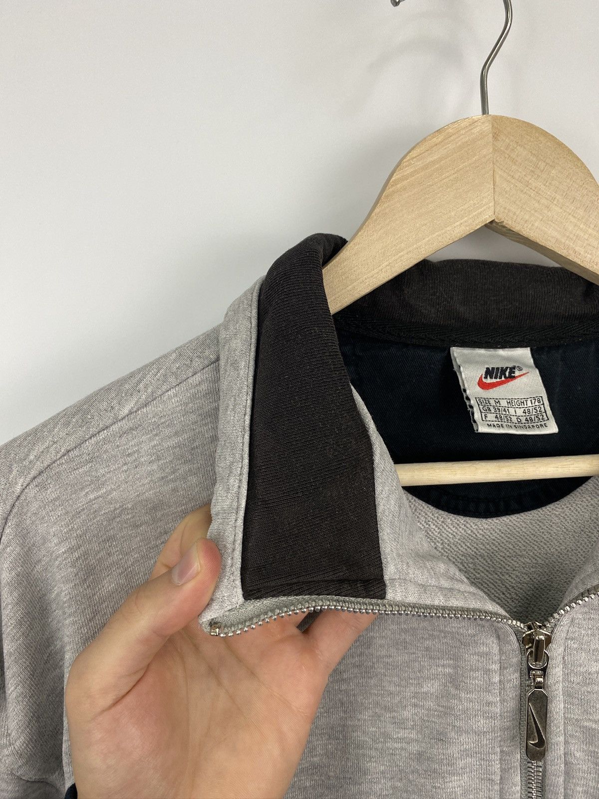 Nike 🇺🇸 Vintage 90s Nike Athletic 1/4 Zip Sweatshirt Rare Hype Size US M / EU 48-50 / 2 - 10 Thumbnail