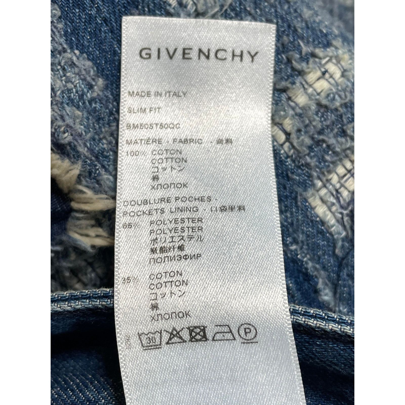Givenchy Givenchy Distressed Dark Wash Jeans Size US 32 / EU 48 - 5 Thumbnail
