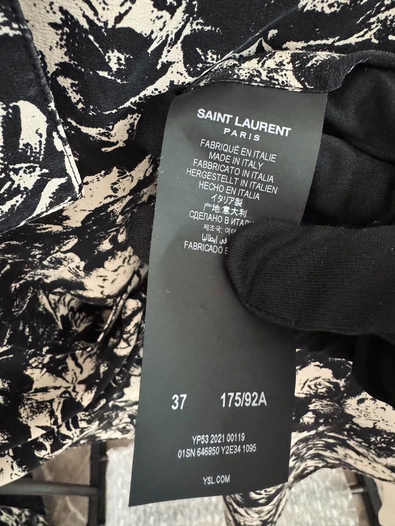 Yves Saint Laurent Saint Laurent size 37 22 SS Fascia Rose Shirt 2502-Nextarr Size US M / EU 48-50 / 2 - 5 Thumbnail