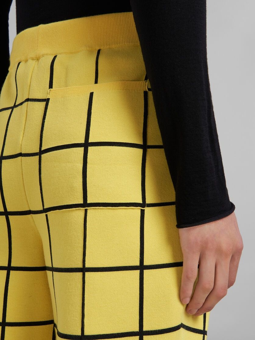Marni o1w1db10125 Checked Viscose Trousers in Yellow Size US 30 / EU 46 - 5 Thumbnail