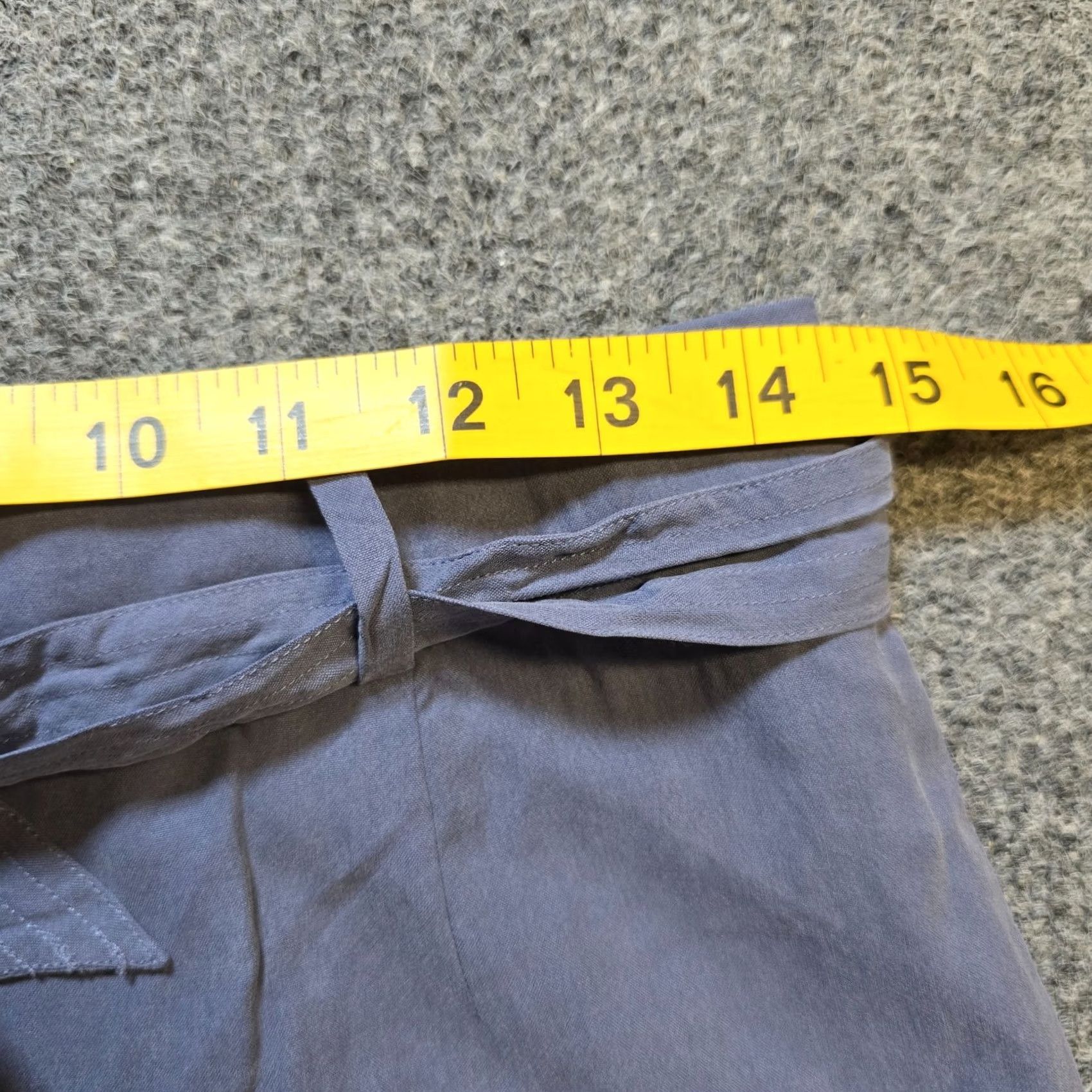 J. Jill J Jill Pants Women Size 6 Blue Silk Wide-Leg Belted Dress Pants Quiet Luxury Capsule Casual Business Travel Regular Women Size 28" / US 6 / IT 42 - 6 Thumbnail