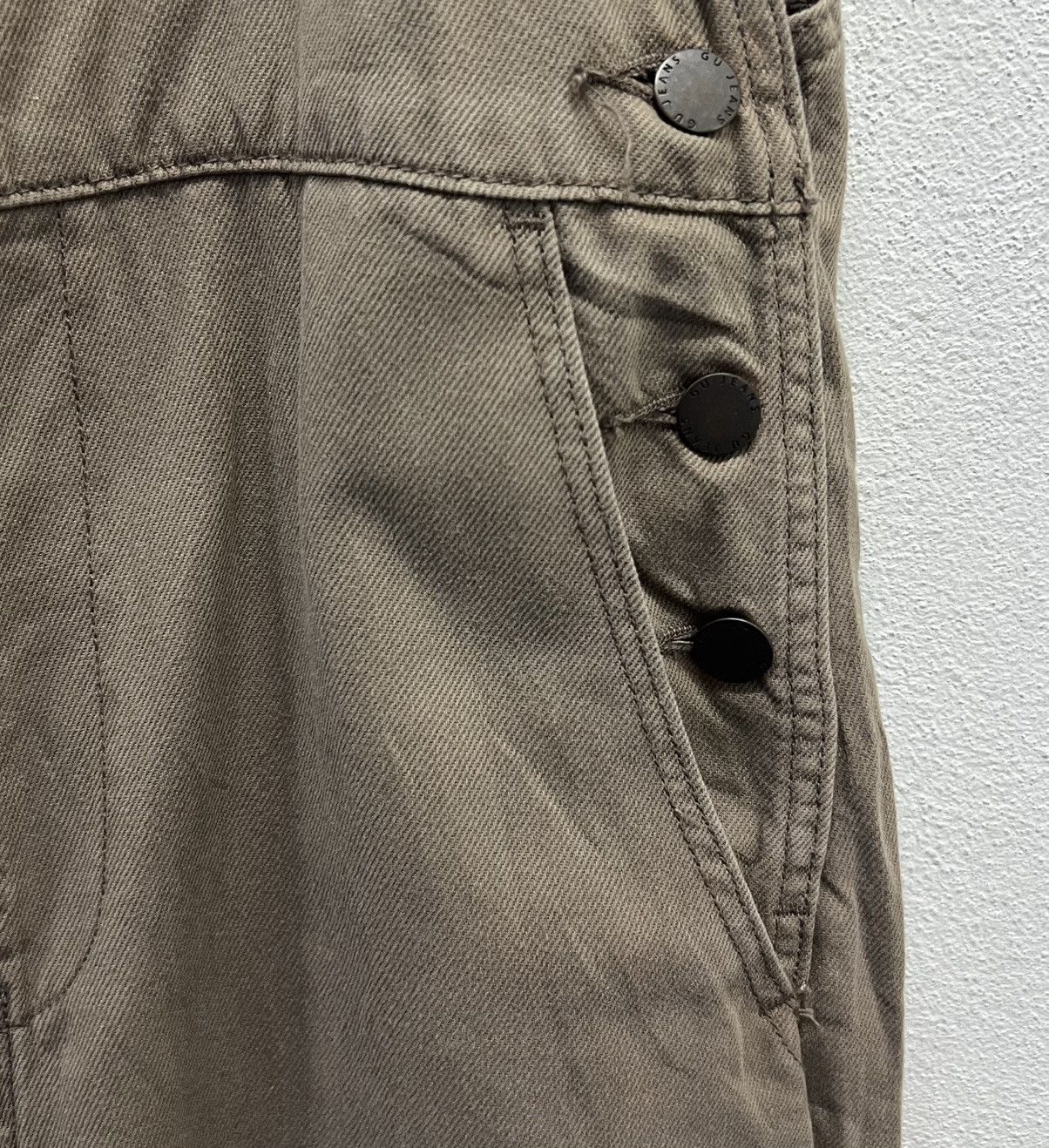 GU VINTAGE GU JEANS BROWN OVERALLS Size US 32 / EU 48 - 8 Thumbnail