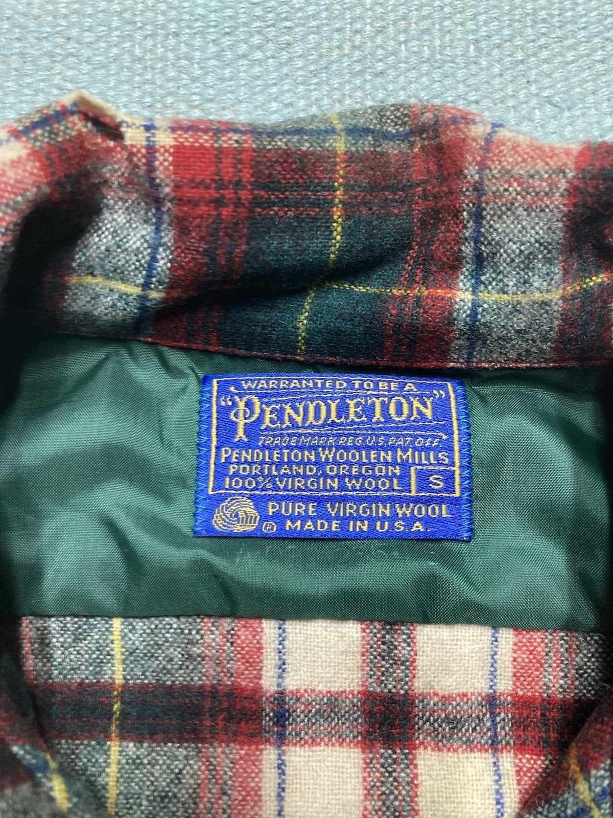 Vintage 60s Pendleton loop collar board shirt plaid Christmas small Size US S / EU 44-46 / 1 - 5 Thumbnail