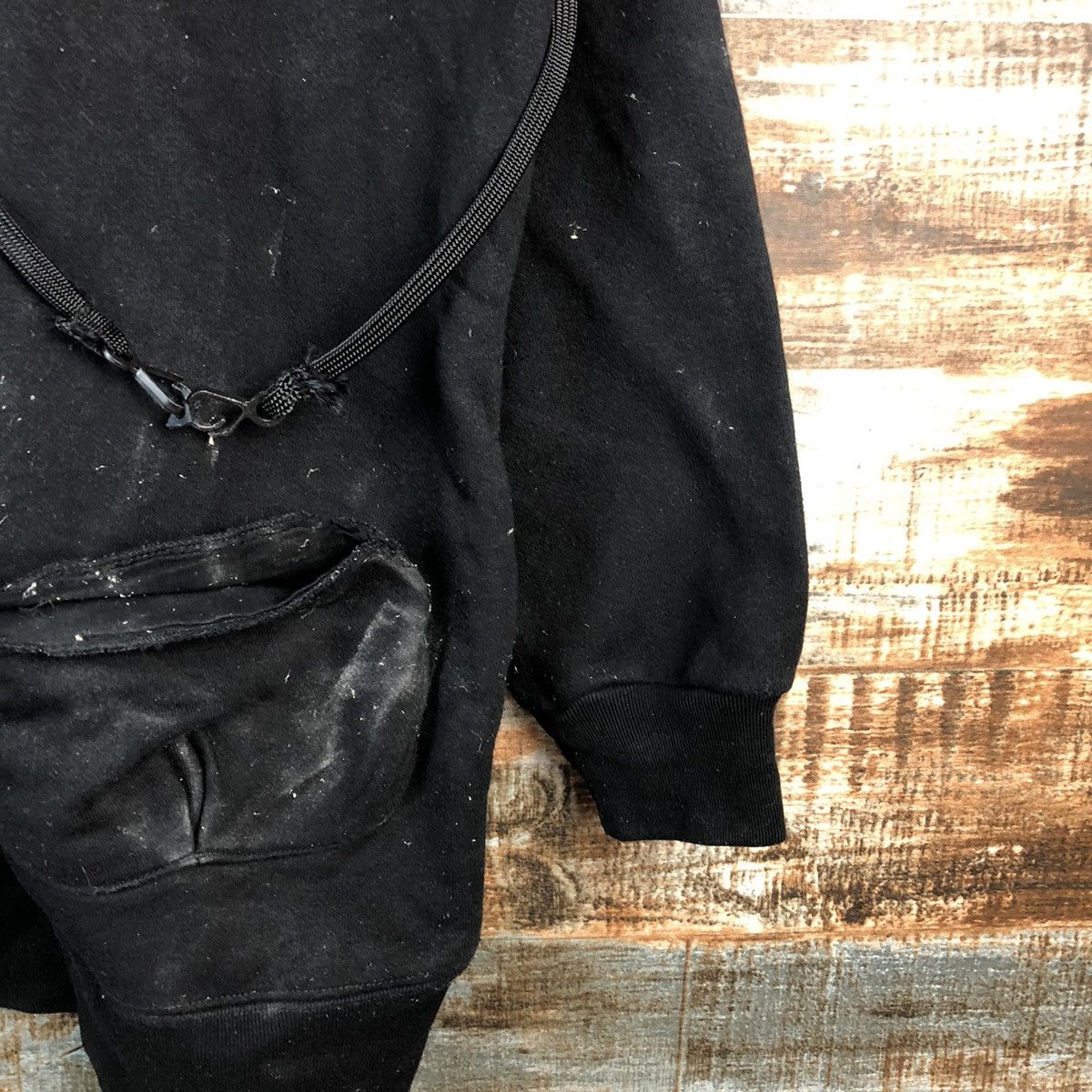 Issey Miyake DL Ne- net issey miyake Black Hoodie #A2591 Size US L / EU 52-54 / 3 - 8 Thumbnail