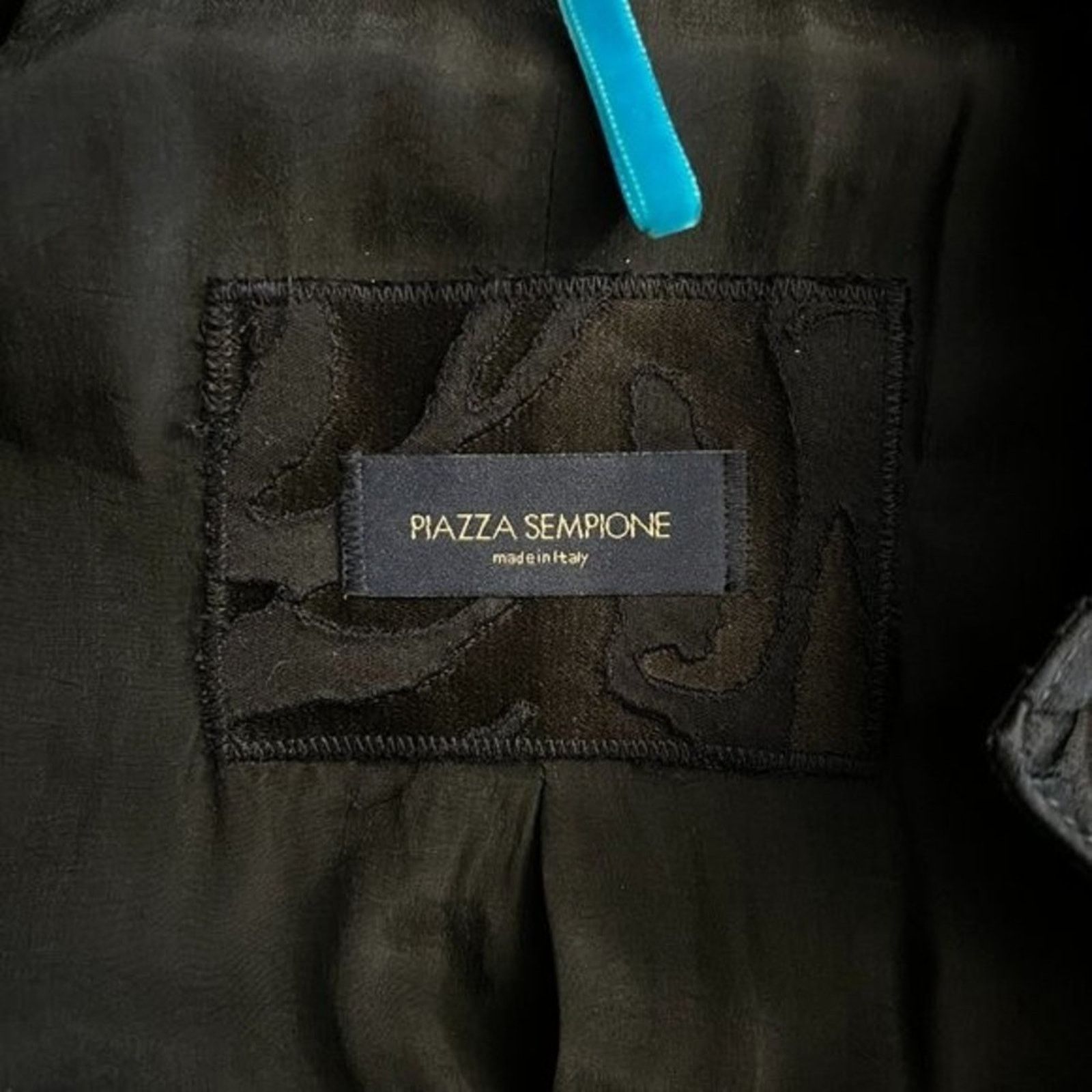 Piazza Sempione PIAZZA SEMPIONE Navy Blue Patterned Coat, S/US4/T40 Size S / US 4 / IT 40 - 6 Thumbnail