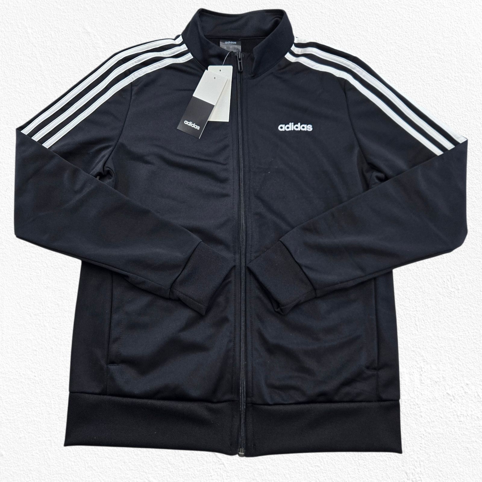 Adidas Adidas Womens 3-Stripes Track Jacket Black Medium NWT Size M / US 6-8 / IT 42-44 - 2 Thumbnail