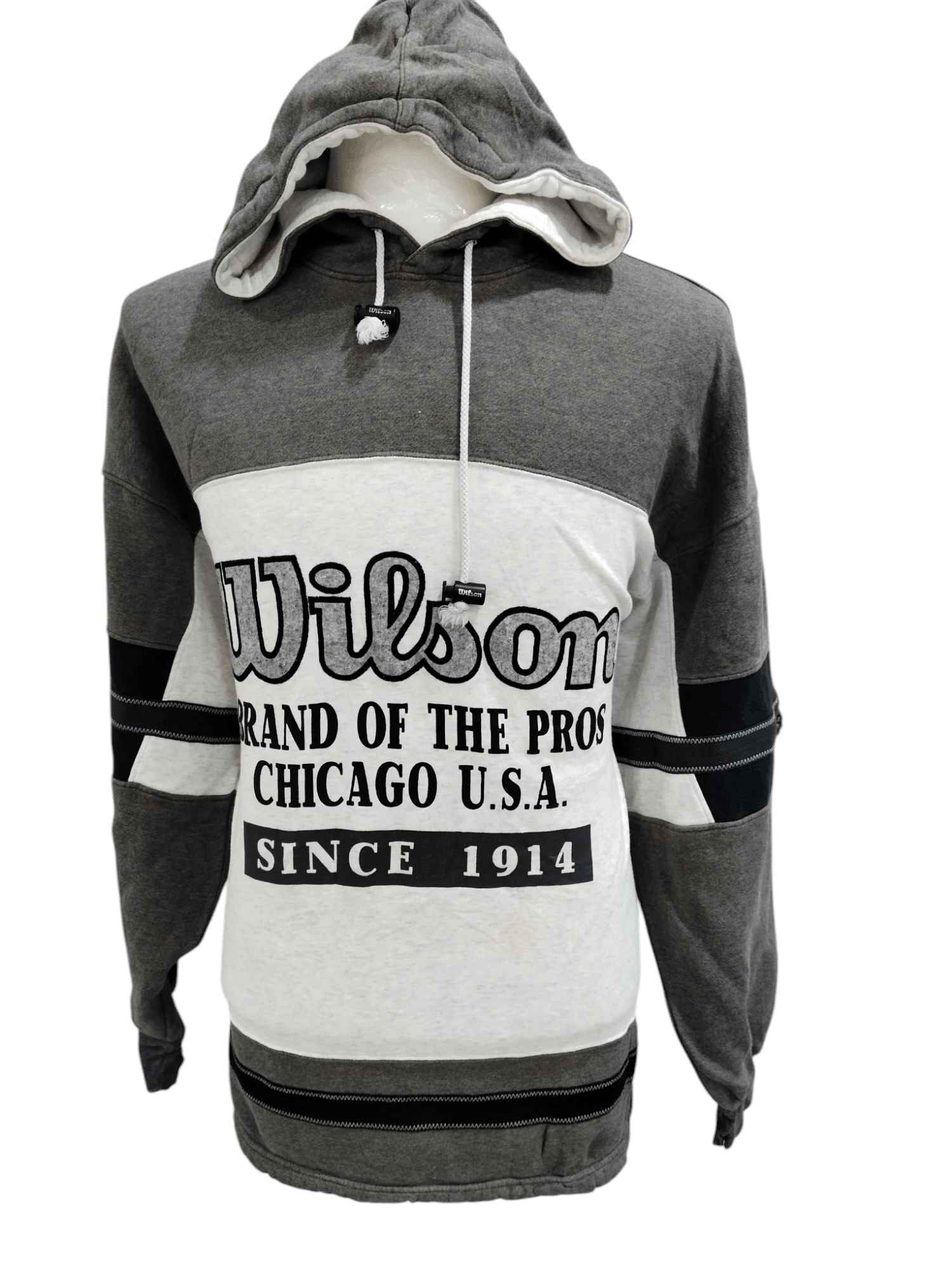 Vintage × Wilson Vintage Wilson Chicago Hoodie Sweatshirt Size US XL / EU 56 / 4 - 1 Thumbnail