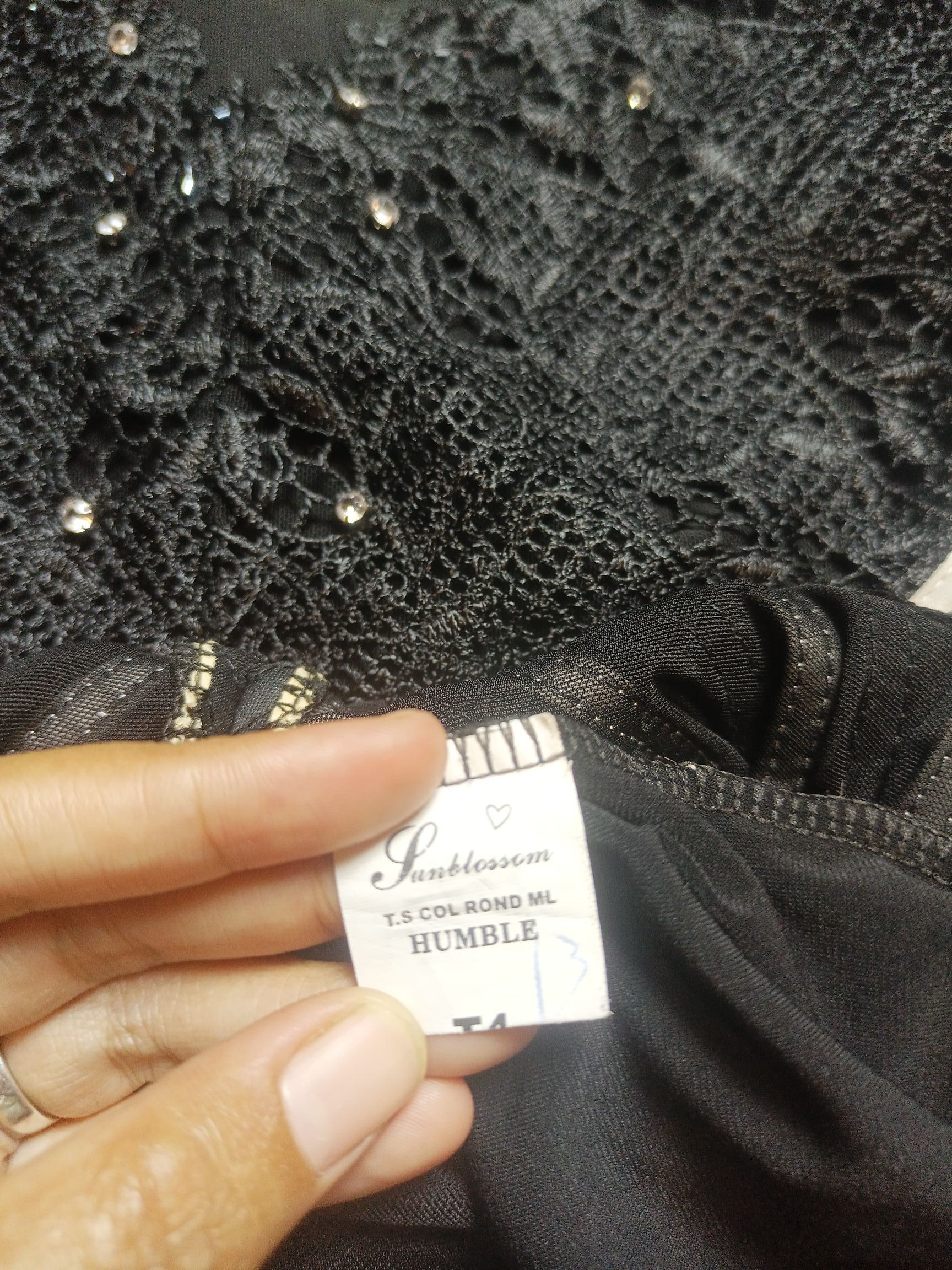 Designer × Japanese Brand SunBlossom Women's Lacy Striped Longsleeve Size M / US 6-8 / IT 42-44 - 5 Thumbnail