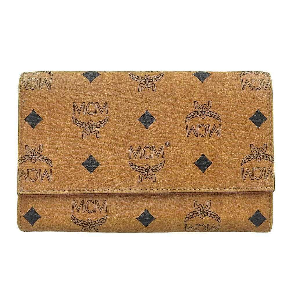 MCM MCM MCM Leather Long Wallet Camel Leather Long Wallet in Very Good Condition Size ONE SIZE - 1 Thumbnail