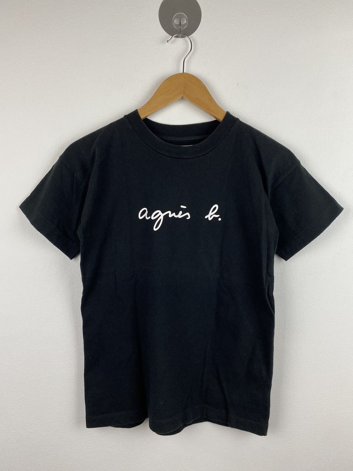 image of Agnes B. Spellout T-Shirt in Black, Men's (Size XS)