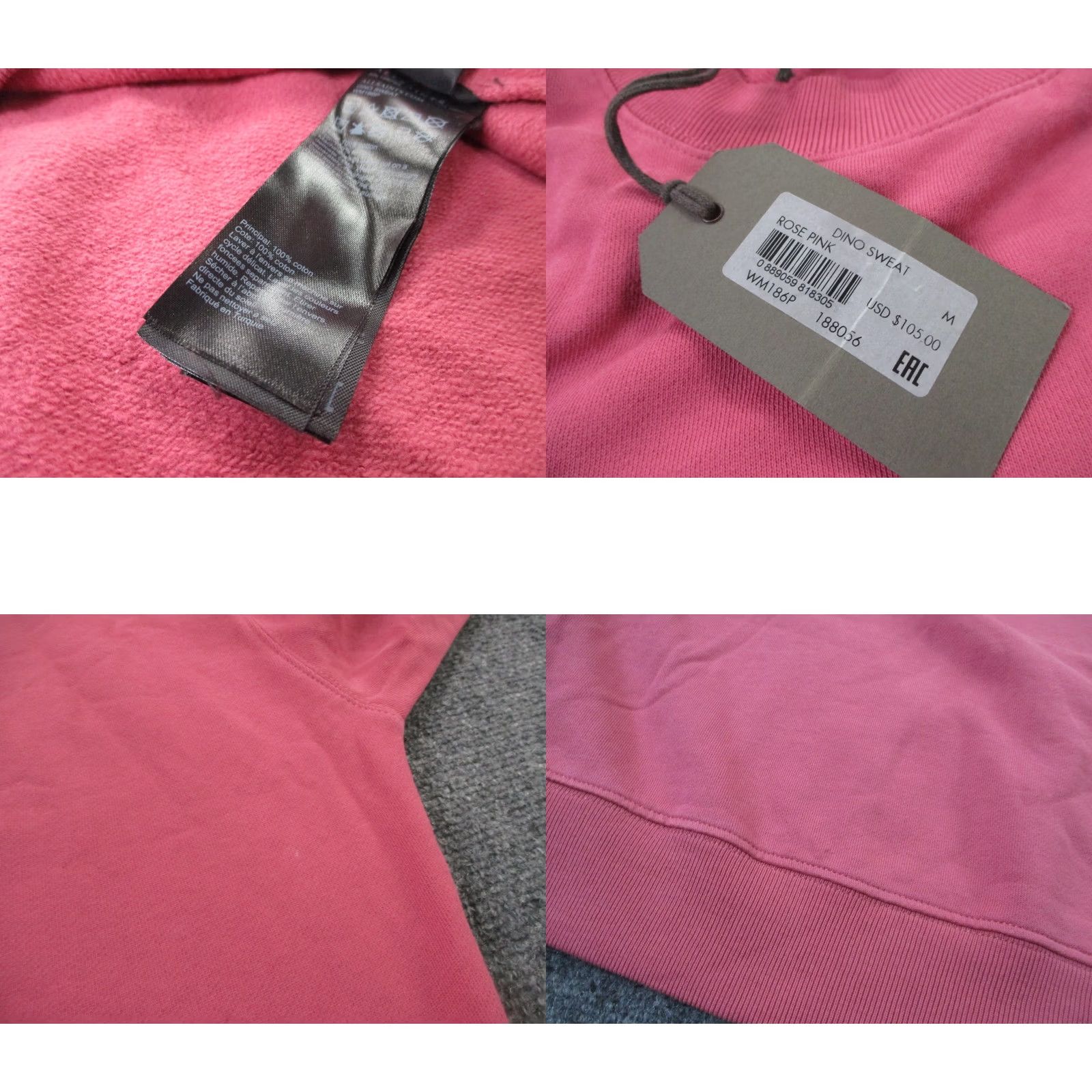 Allsaints AllSaints Pink Lightweight Pullover Sweatshirt Womens M Logo Casual NEW Size M / US 6-8 / IT 42-44 - 8 Thumbnail