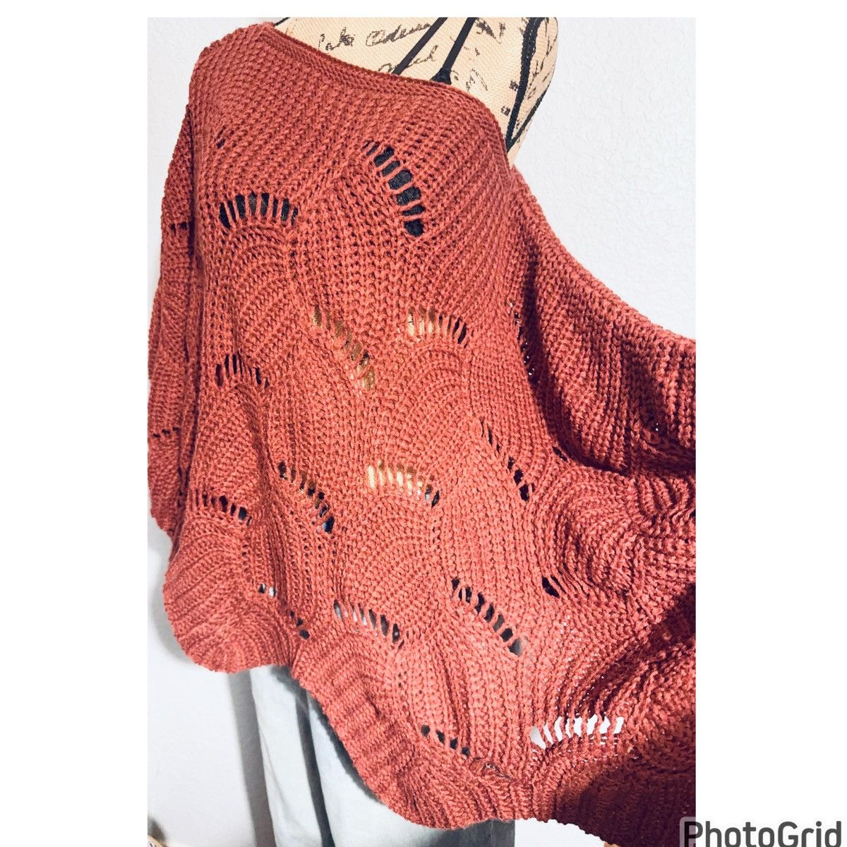 Anthropologie Anthropologie Entro Scallop Poncho Size S / US 4 / IT 40 - 5 Thumbnail