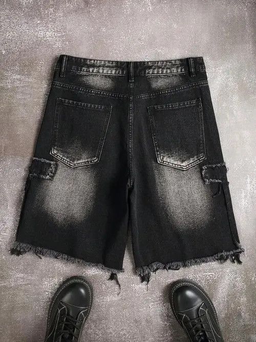 Jean OPIUM Denim washed jorts shorts Size US 34 / EU 50 - 4 Thumbnail