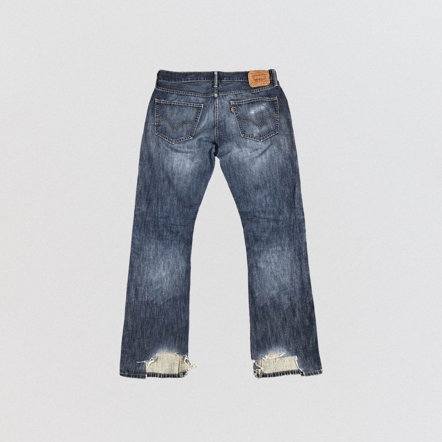 Levi's Vintage Distress Levis 527 Flare Jeans-JM1148 Size US 36 / EU 52 - 2 Thumbnail