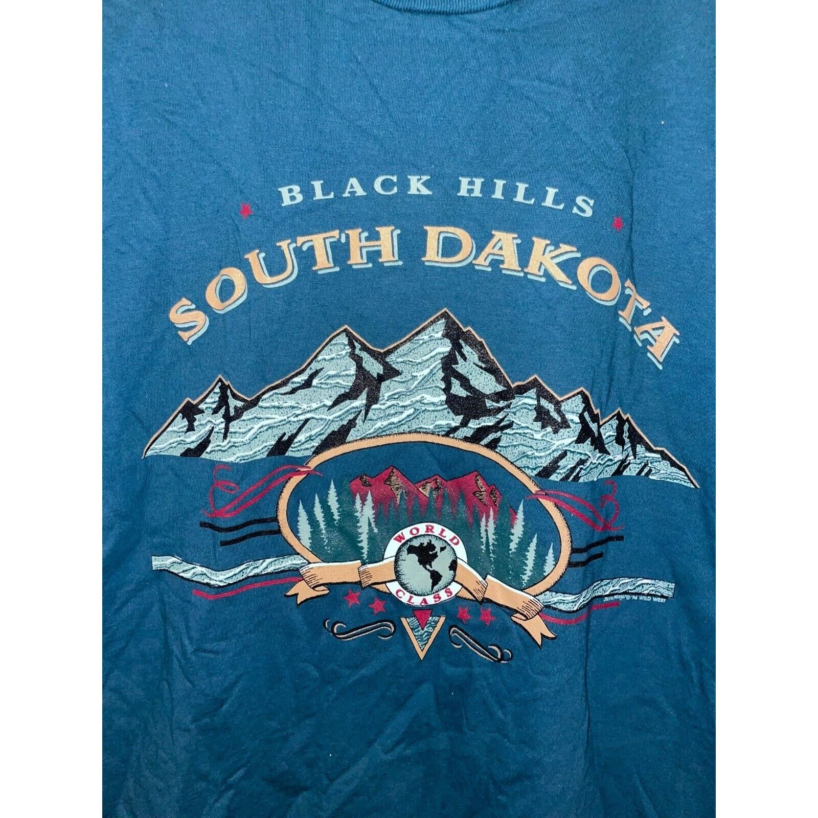 Jerzees Vintage South Dakota Shirt Black Hills Green Tee VTG 90s L Size US L / EU 52-54 / 3 - 2 Thumbnail