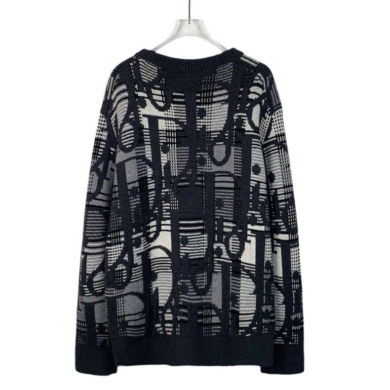 Dior Dior Color block pattern jacquard full-printed wool round-n Size US M / EU 48-50 / 2 - 2 Thumbnail