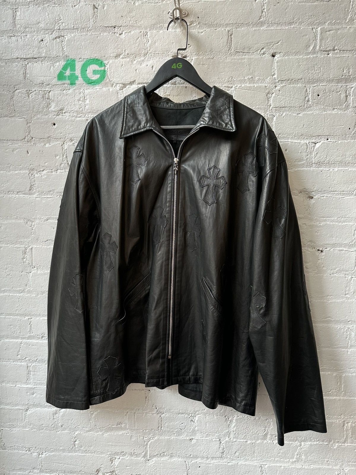 Chrome Hearts CHROME HEARTS FLOODED CROSS LEATHER JACKET L/XL Size US L / EU 52-54 / 3 - 1 Thumbnail