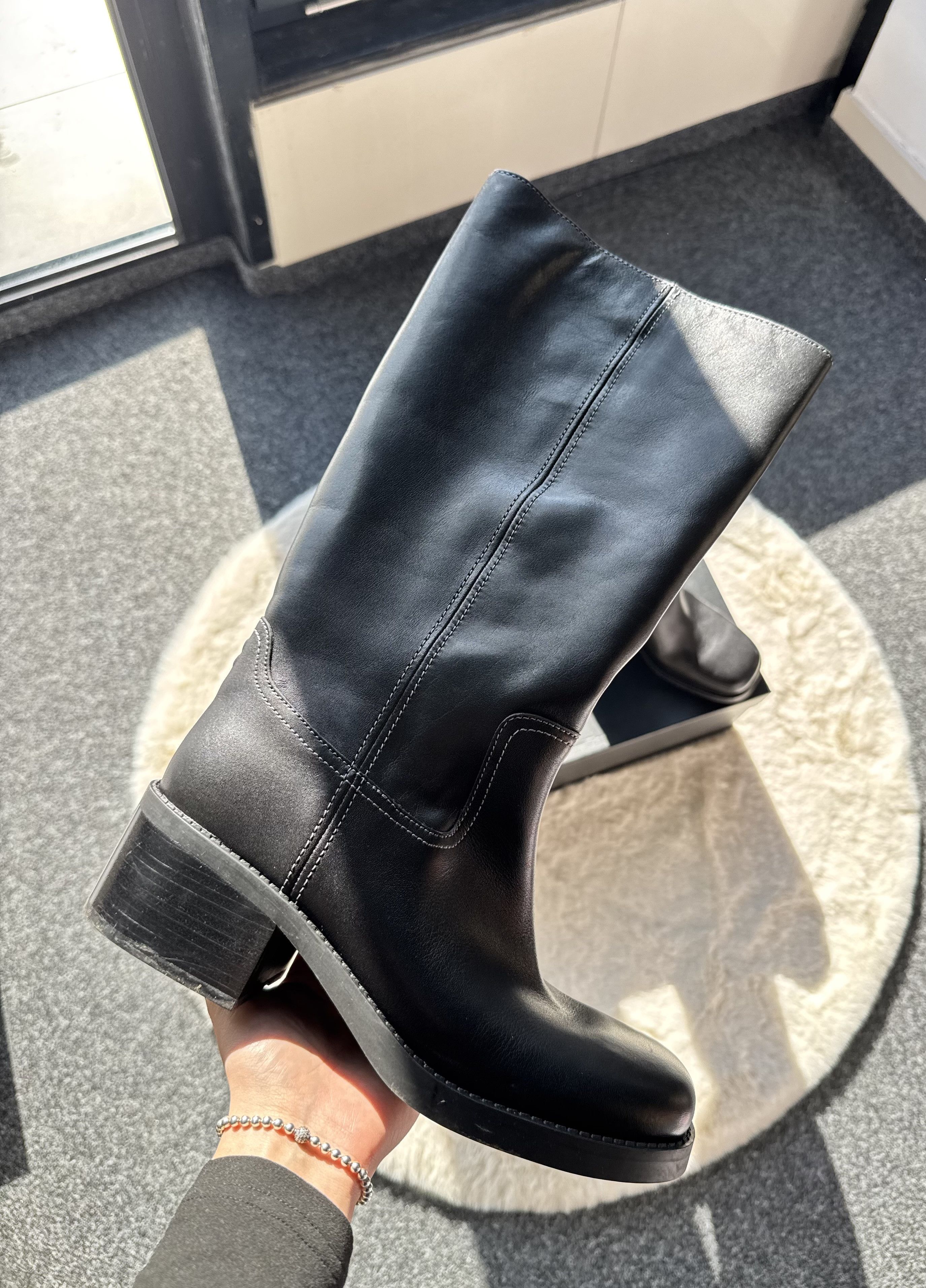 Coach Coach Black leather cowboy boots 40 Size US 9 / IT 39 - 1 Thumbnail