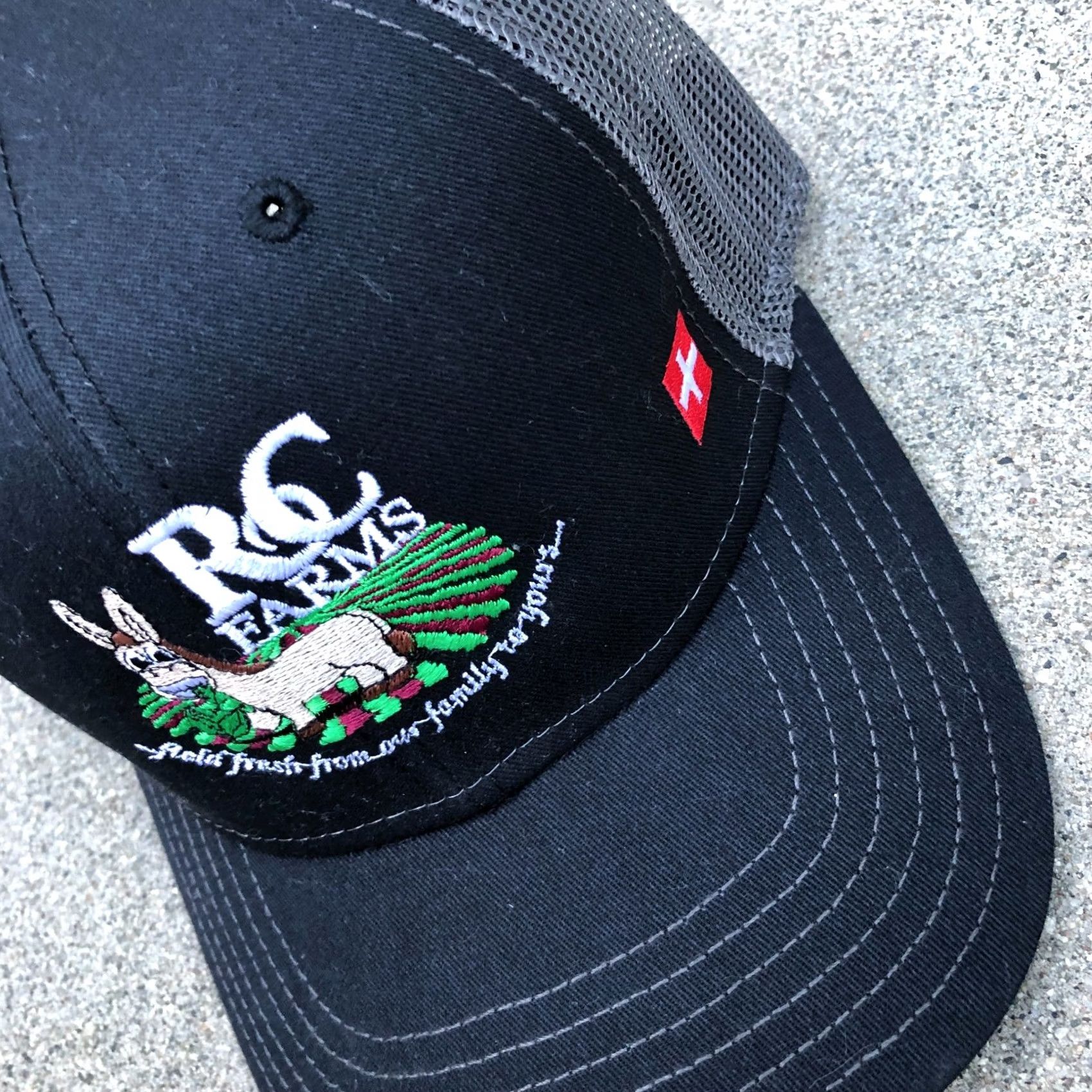 Vintage OTTO RC FARMS Monterey California Trucker Hat Men's One Size Black Snapback Cap Size ONE SIZE - 3 Thumbnail
