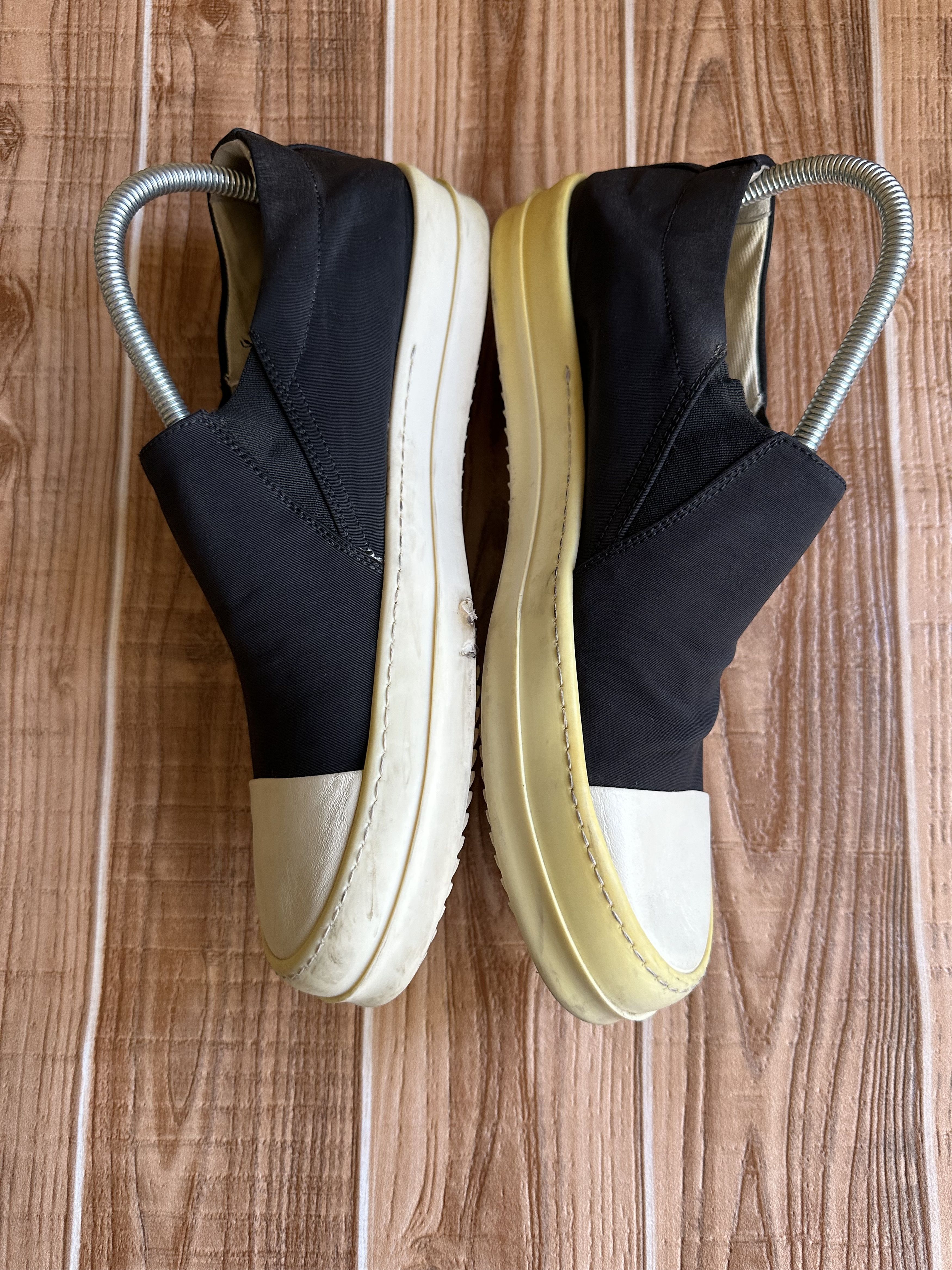 Rick Owens Rick Owens Drkshdw Slip on Boat SNeakers black Milk Size US 10 / EU 43 - 6 Thumbnail