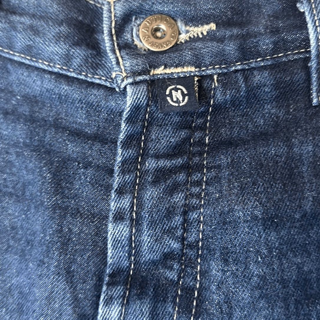 Nautica Nautica Womens Jeans Flare Dark Wash 100% Cotton Size 10/31 Blue Womens, Regular, Jeans, Flared, 10, Dark Wash, Cotton, Nautica Size 32" / US 10 / IT 46 - 3 Thumbnail