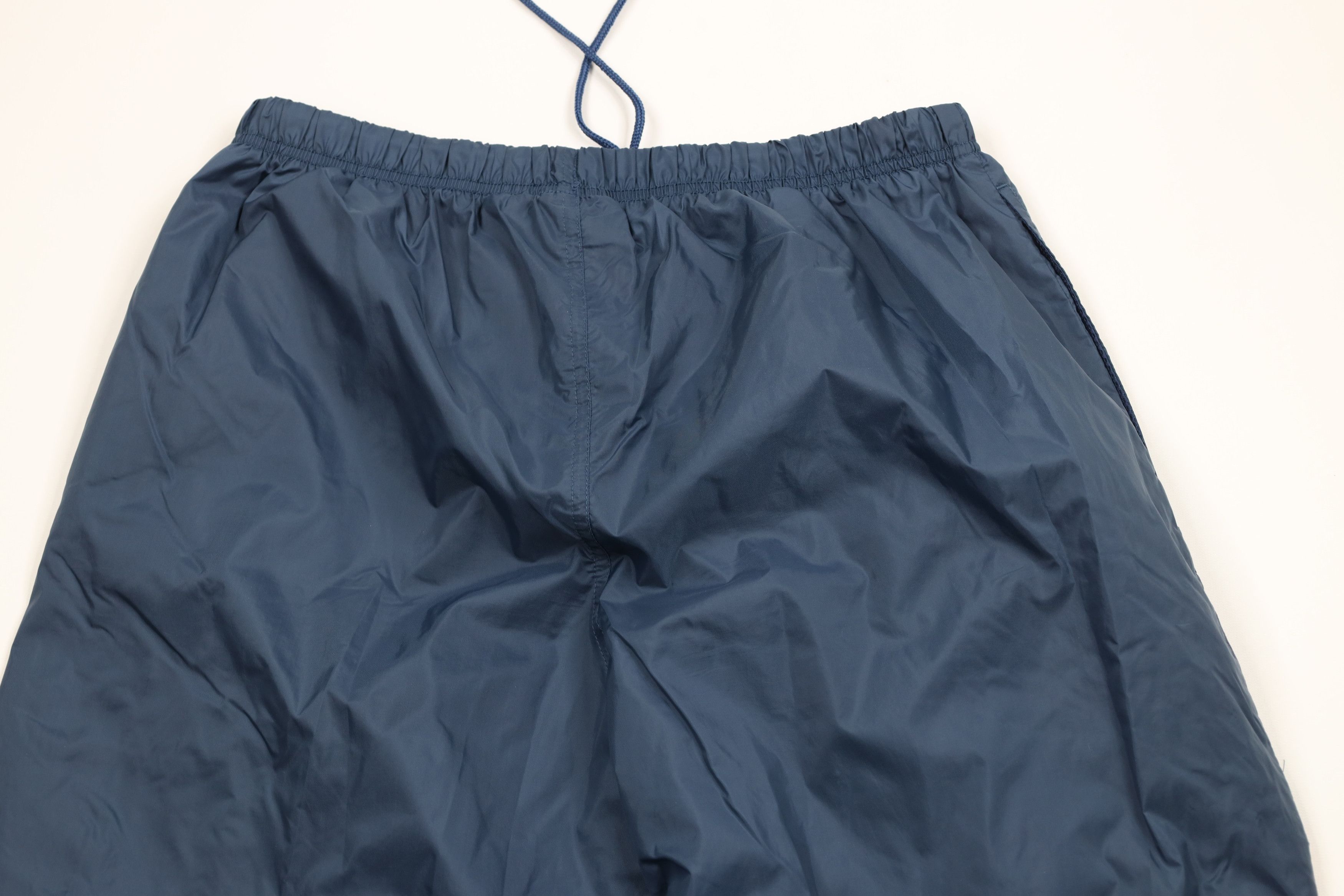 Starter × Vintage Vintage 90s Starter Wide Leg Windbreaker Pants Blue Nylon Size US 36 / EU 52 - 9 Thumbnail