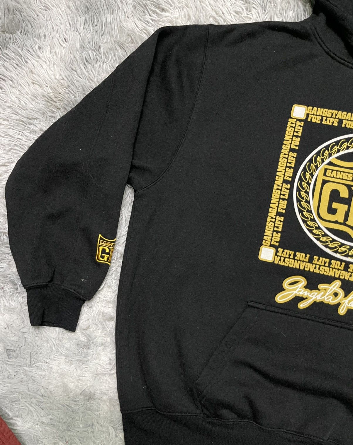 Rap Tees 2000s GANGSTA FOE LIFE SNOOP DOG STYLE CREWNECK Size US XL / EU 56 / 4 - 5 Thumbnail