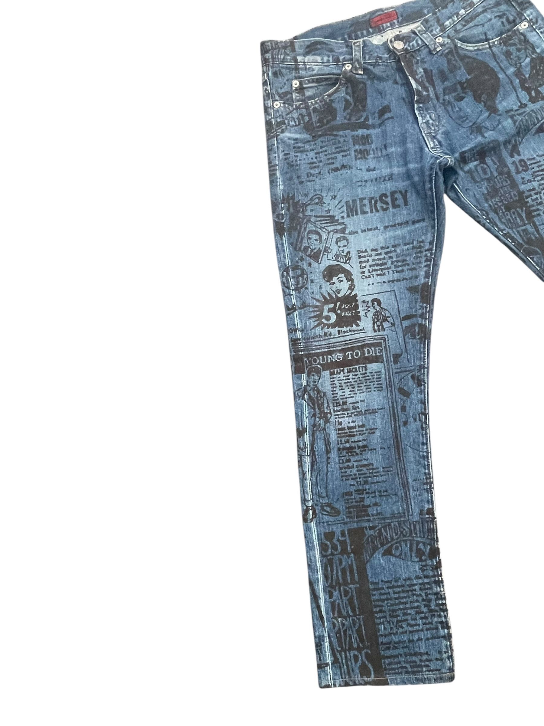 Johnbull Vintage Johnbull Custom AOP Denim Size US 32 / EU 48 - 3 Thumbnail