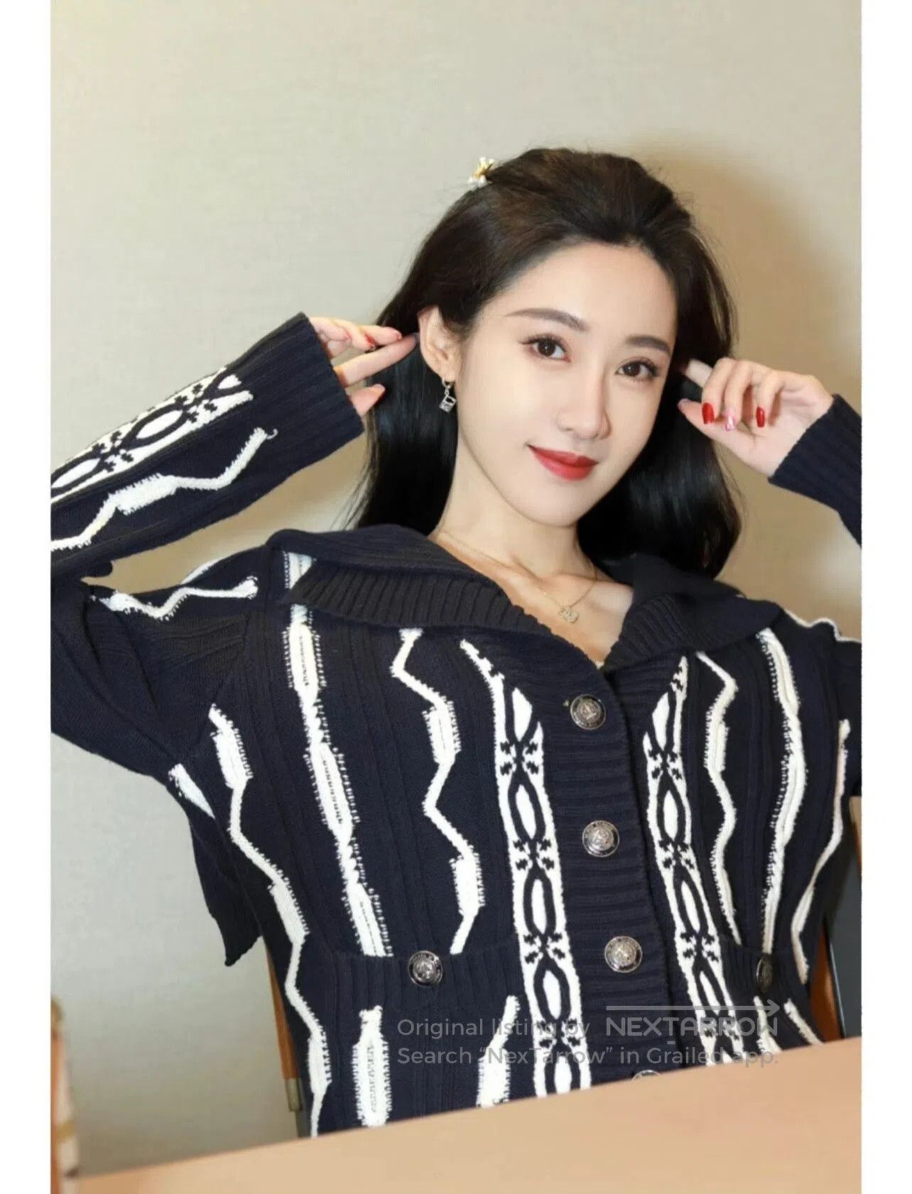 Chanel Chanel Navy Blue Knit Cardigan. Size XS / US 0-2 / IT 36-38 - 7 Thumbnail