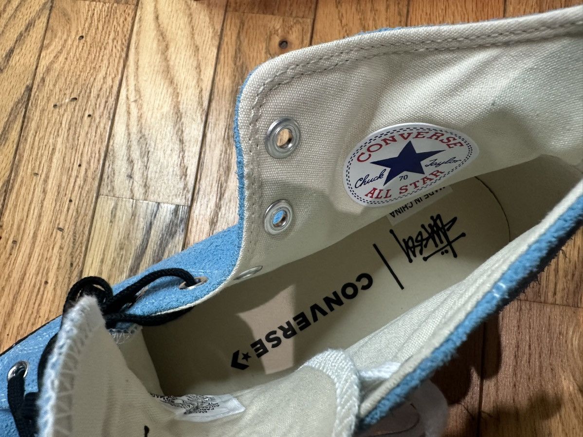 Converse × Stussy Converse x Stussy Chuck 70 High Top Sneakers 'Sky Blue' Size US 12 / EU 45 - 10 Thumbnail