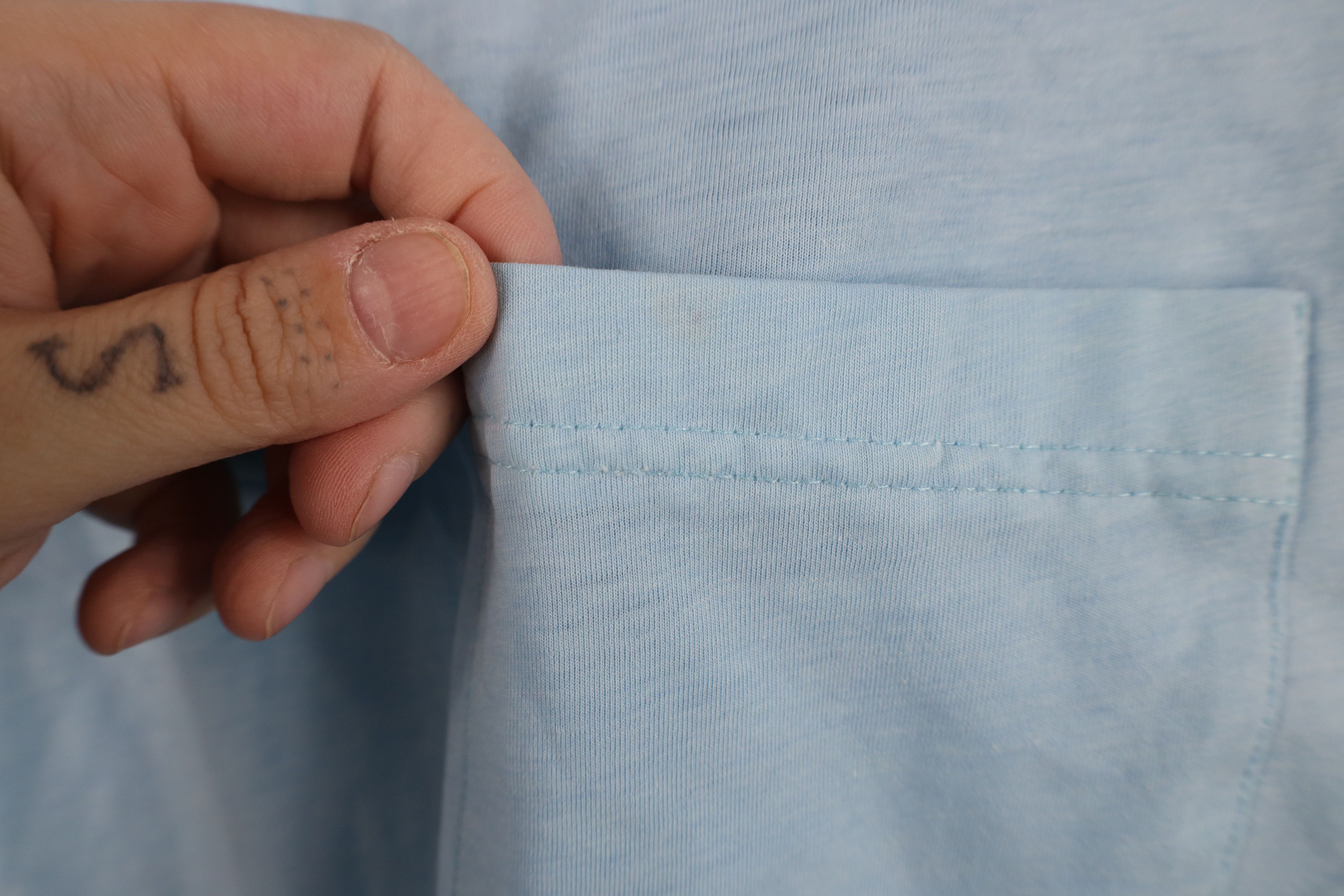 Vintage Vintage 70s Streetwear Knit Collared Golf Polo Shirt Blue Size US L / EU 52-54 / 3 - 5 Thumbnail