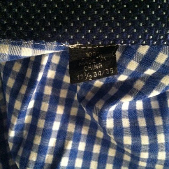English Laundry ENGLISH LAUNDRY MENS BLUE 100%COTTON CASUAL SHIRT 17.5/34-35 Size US XL / EU 56 / 4 - 13 Thumbnail