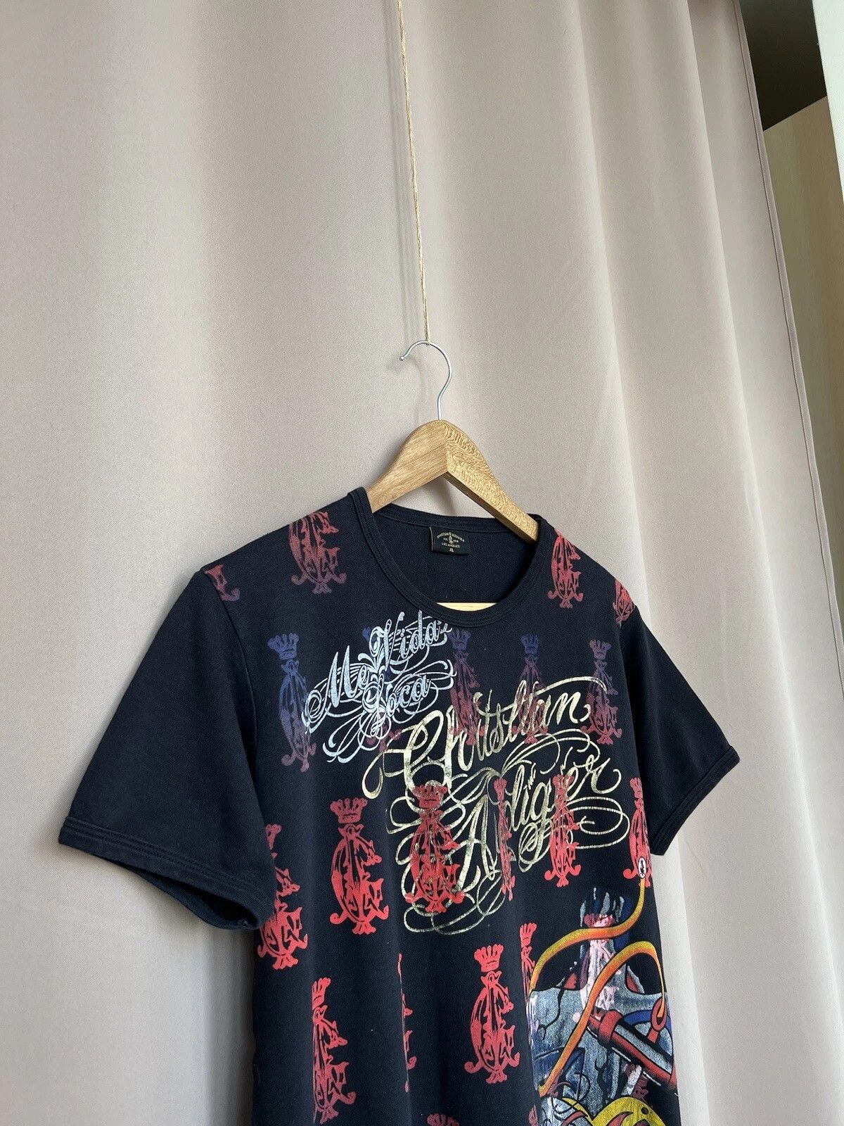 Christian Audigier Christian Audigier Los Angeles Print T-Shirt Womens Size XL Size US XL / EU 56 / 4 - 3 Thumbnail