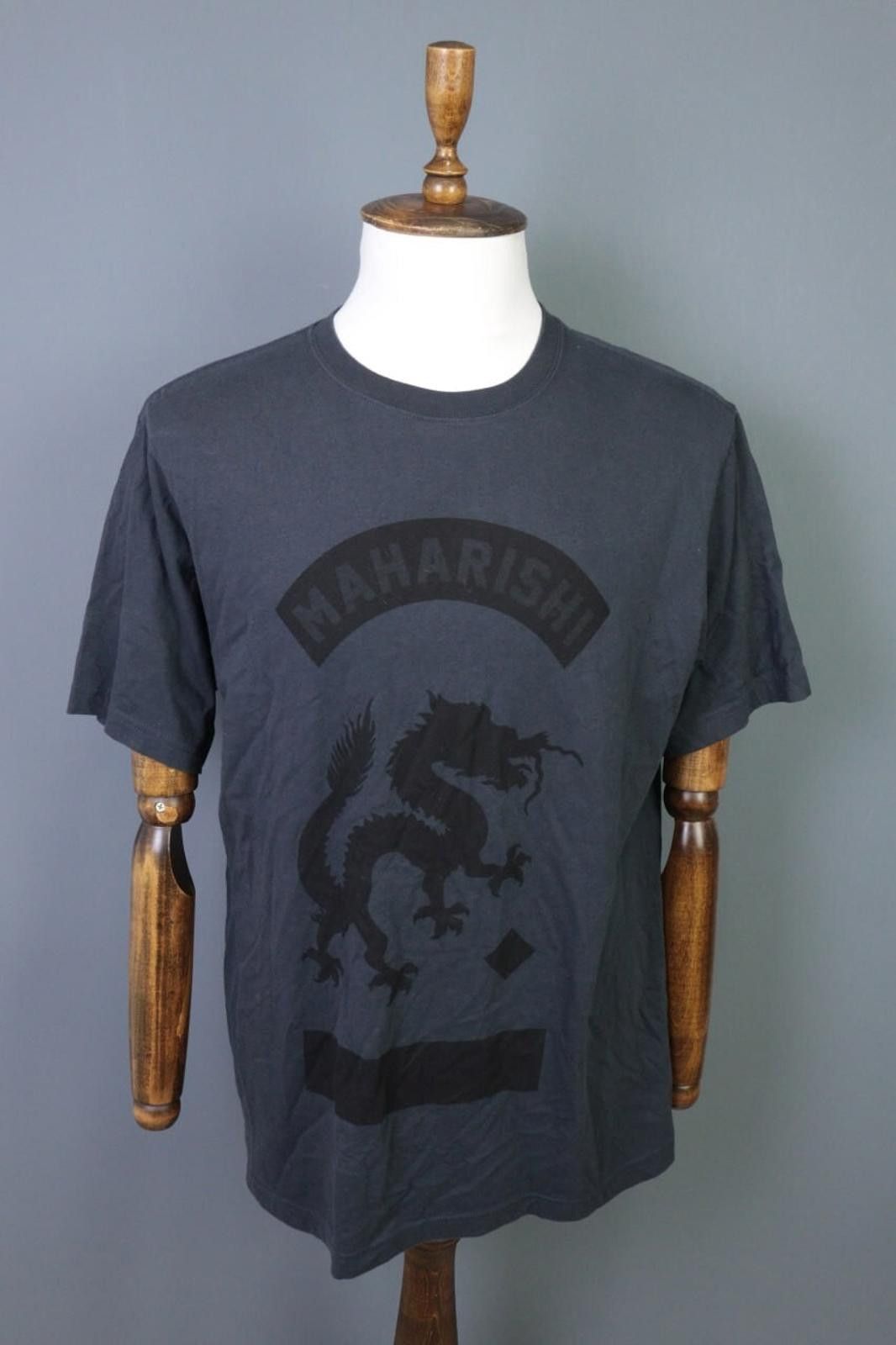 Maharishi Maharishi Blue Graphic Print 100% Cotton Shirt Top Size L Size L / US 10 / IT 46 - 1 Thumbnail